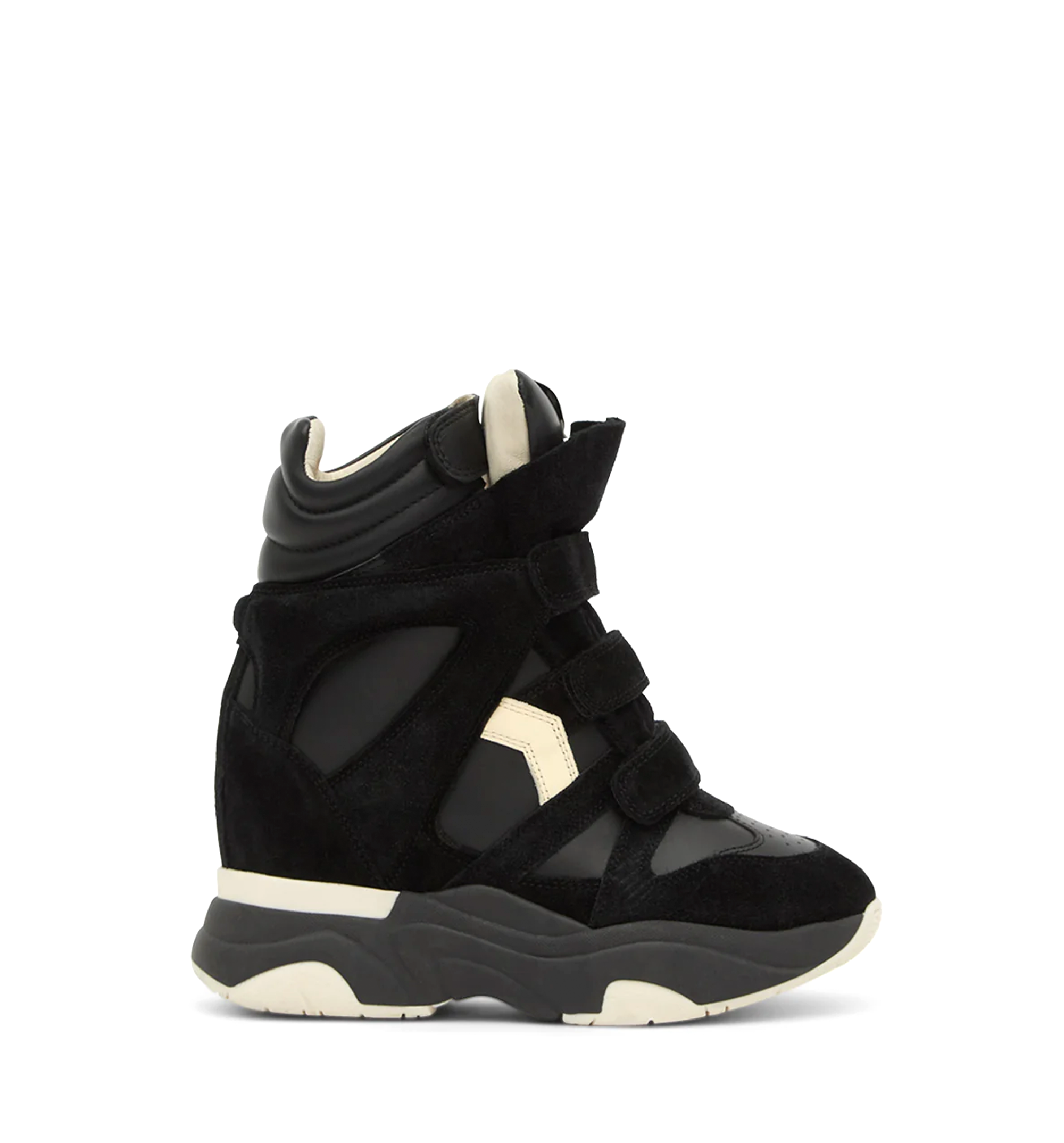 balskee high-top leather wedge sneakers