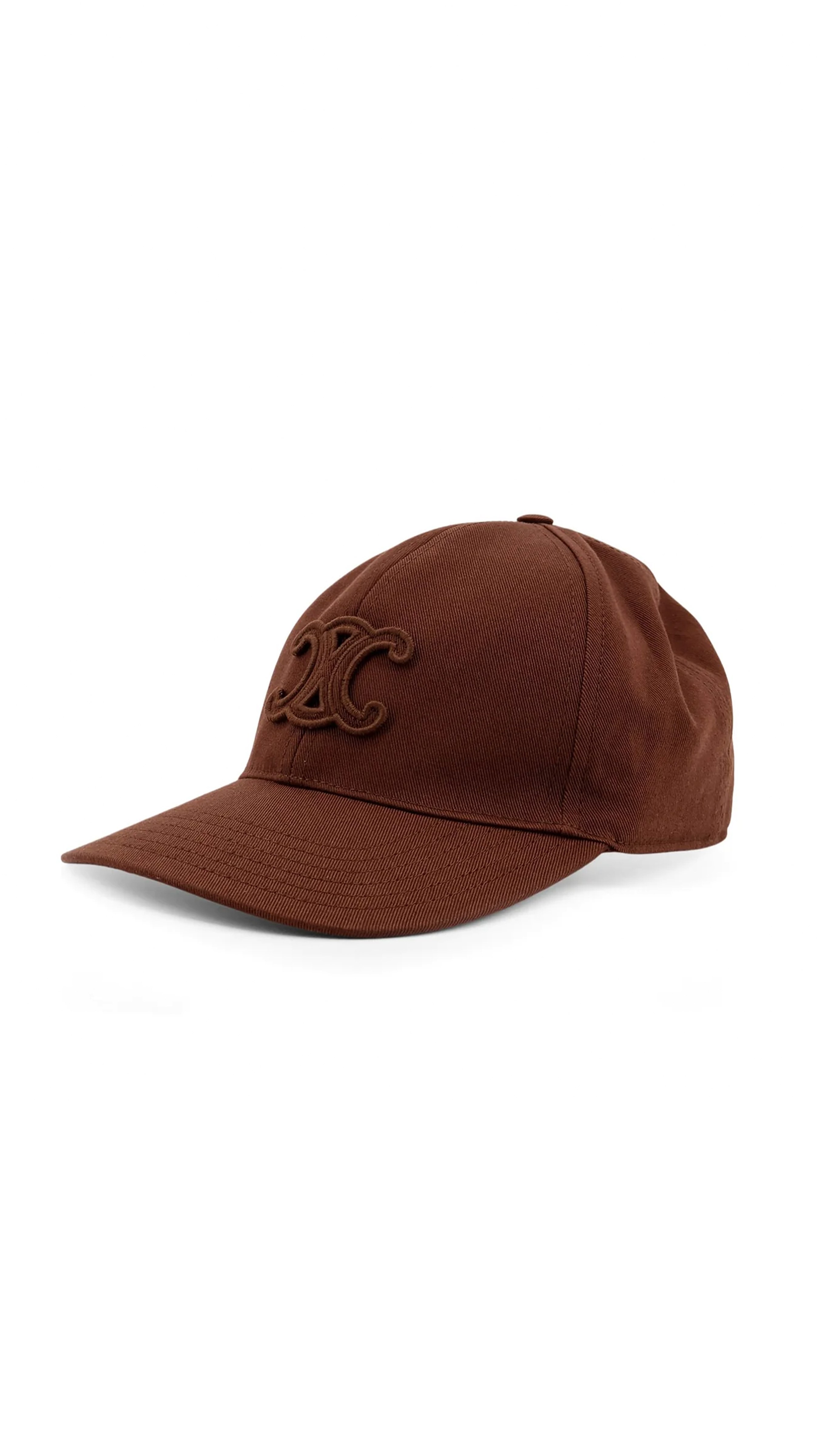 Triomphe Baseball Cap in Washed Cotton - Caramel