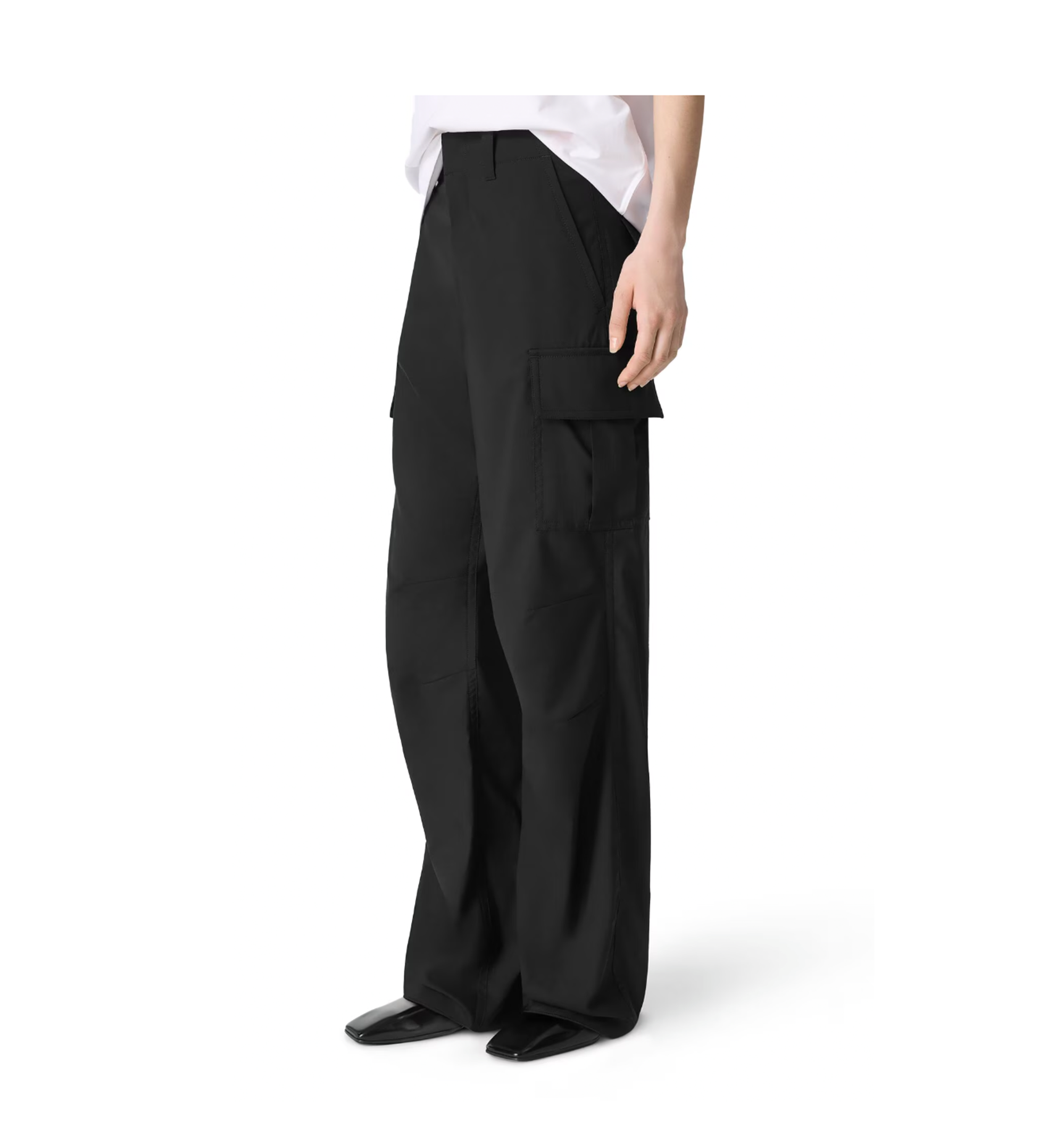 Fine Wool Cargo Pants