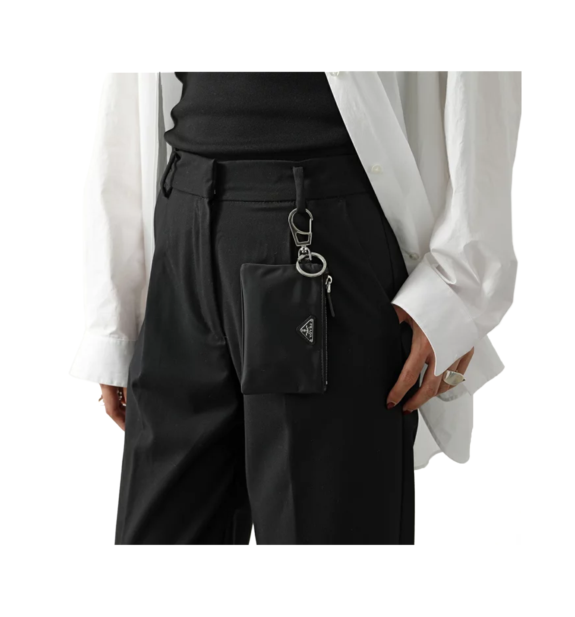 Re-Nylon Mini Pouch Charm