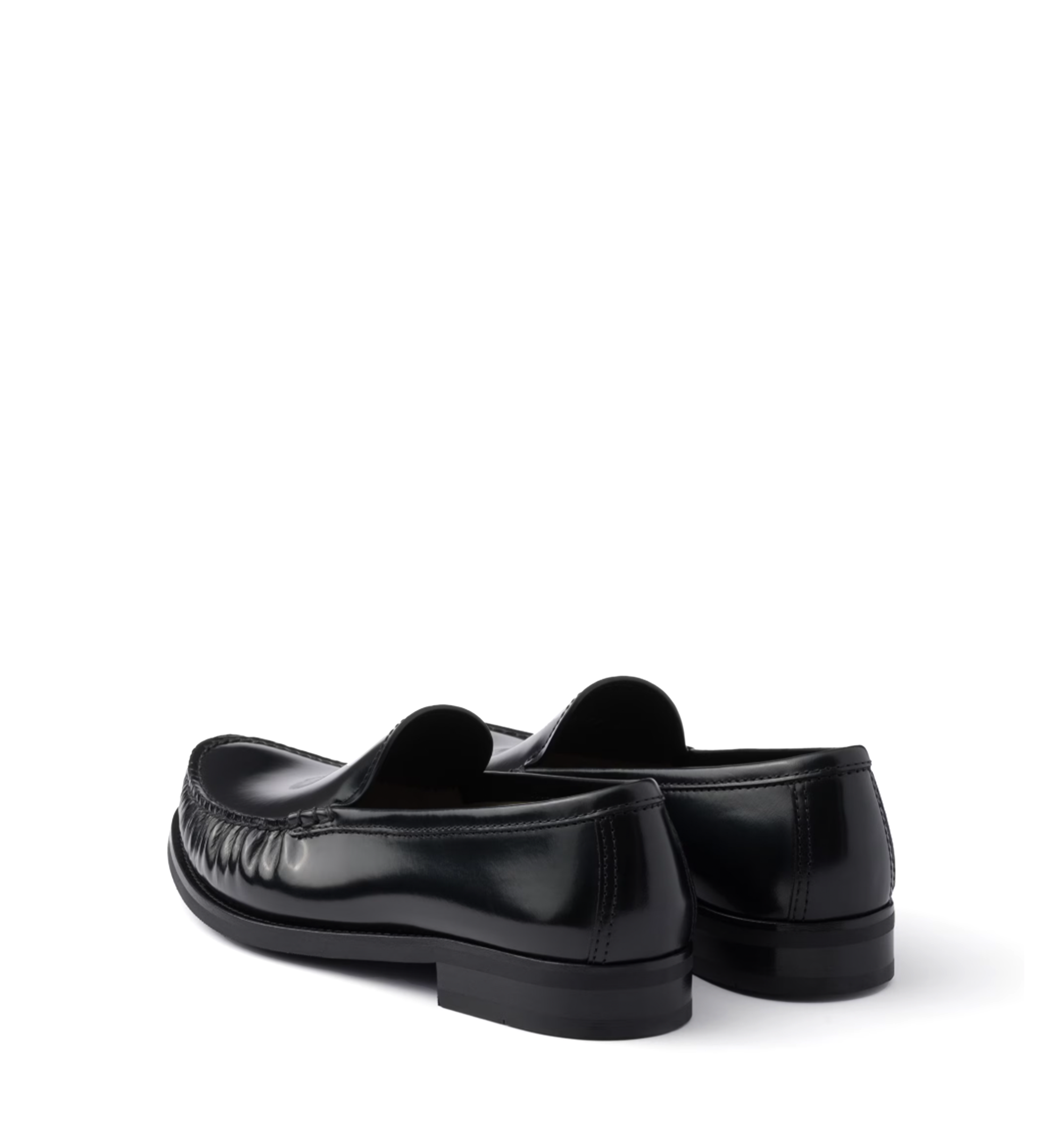 Brushed Leather Loafers