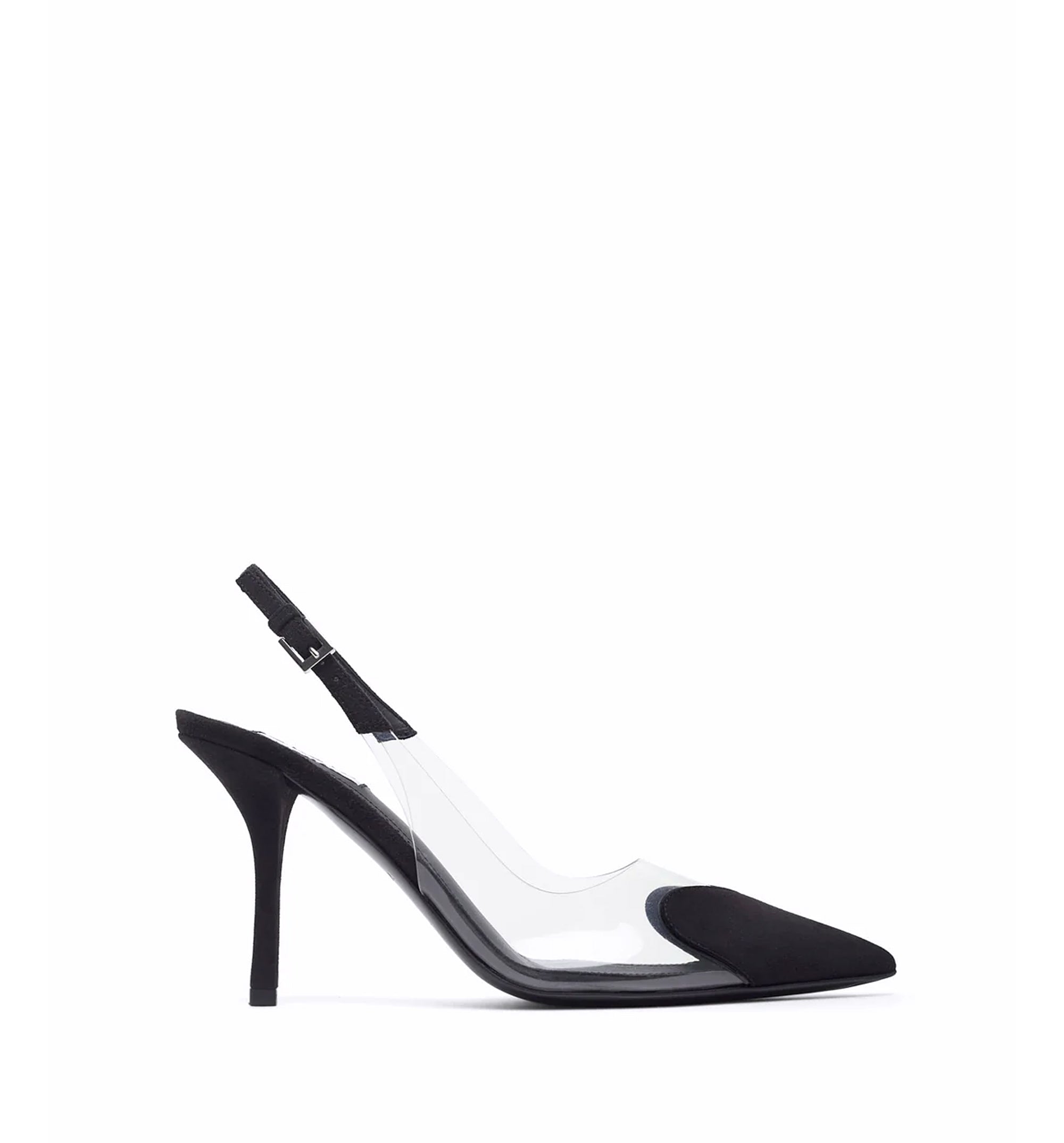 Le Coeur 90 Black Slingbacks