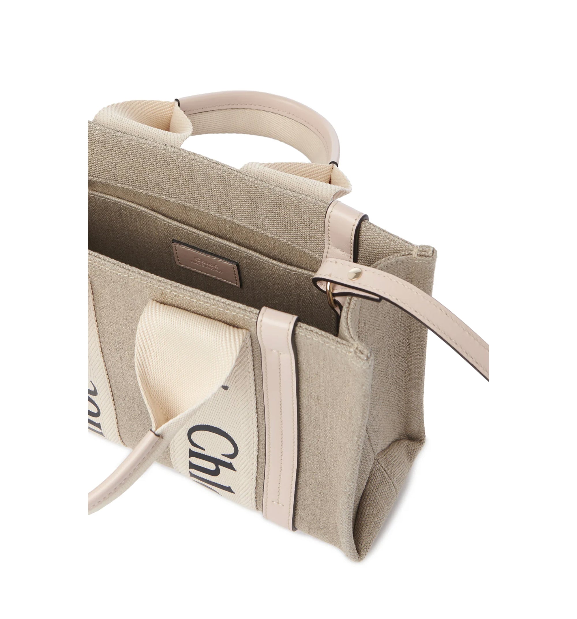 Small Woody Tote Bag In Linen
