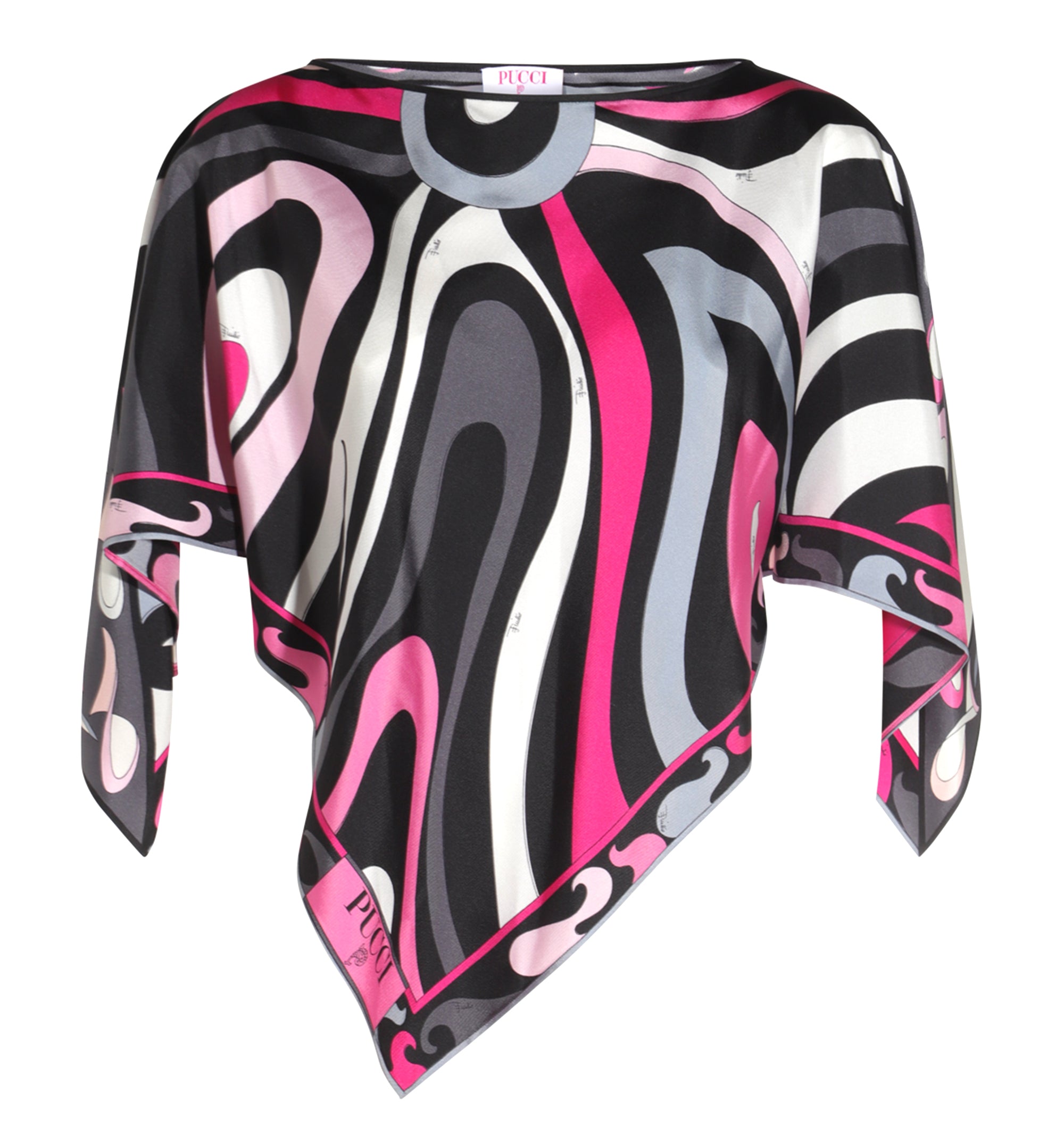 Marmo and Pesci Prints Kaftan Blouse - Multicolour