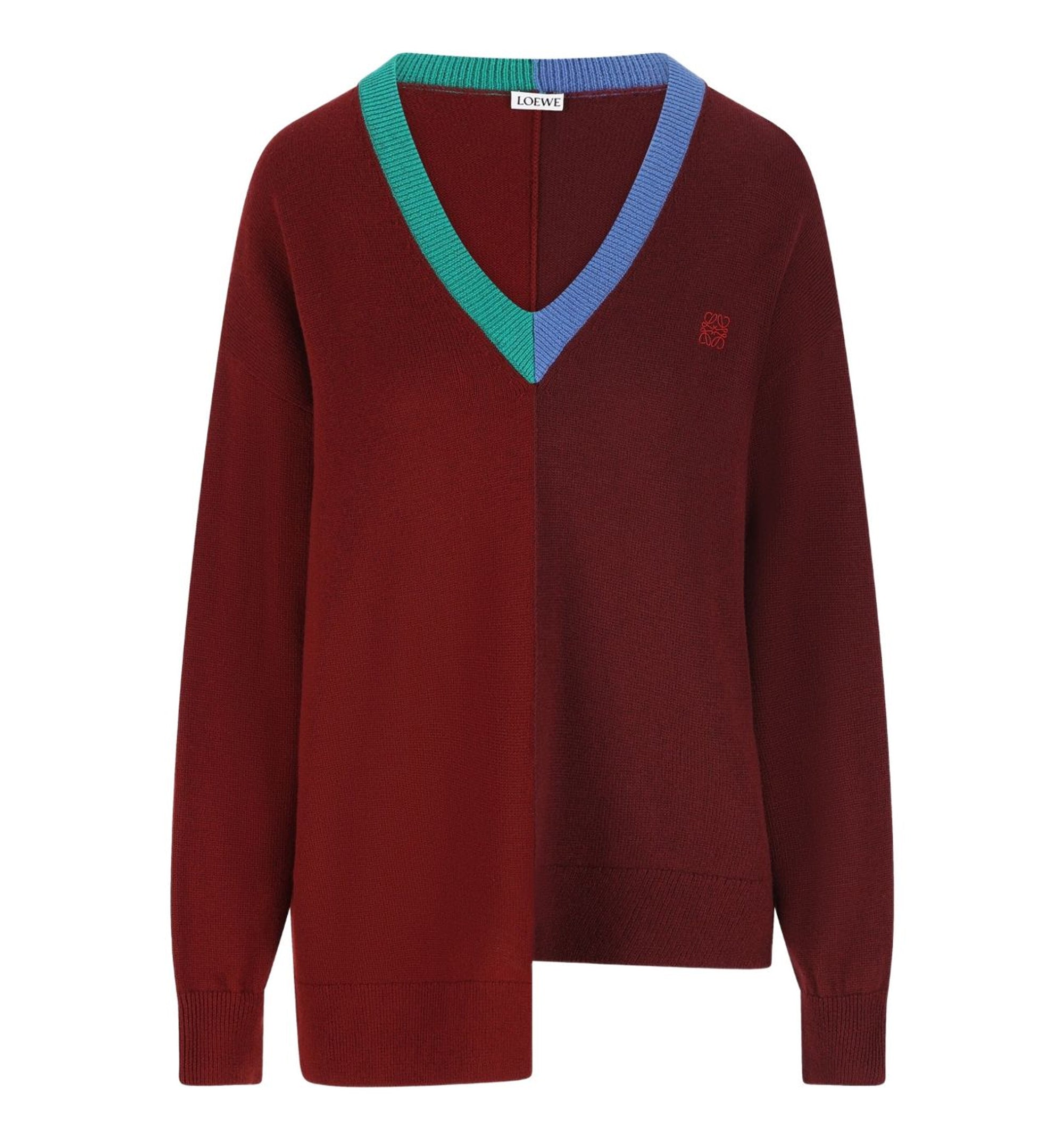 Asymmetric Sweater In Wool