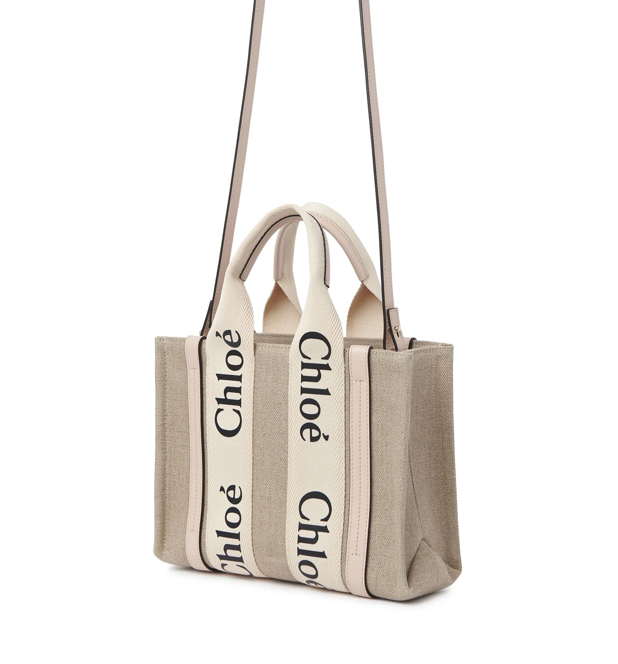 Small Woody Tote Bag In Linen