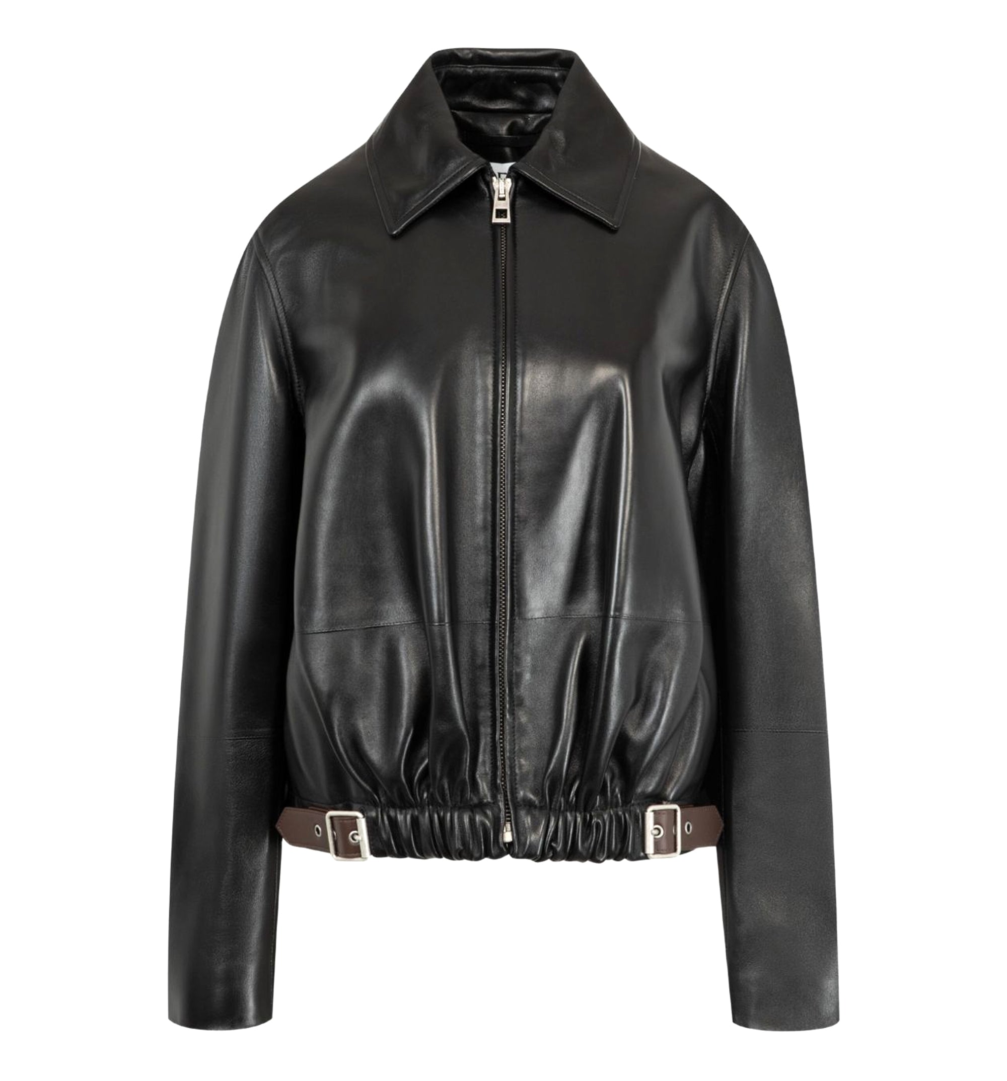 Belted Jacket In Nappa Lambskin