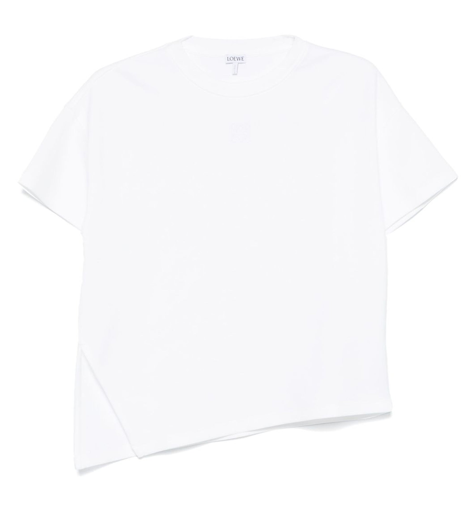 Asymmetric T-shirt in Cotton Blend