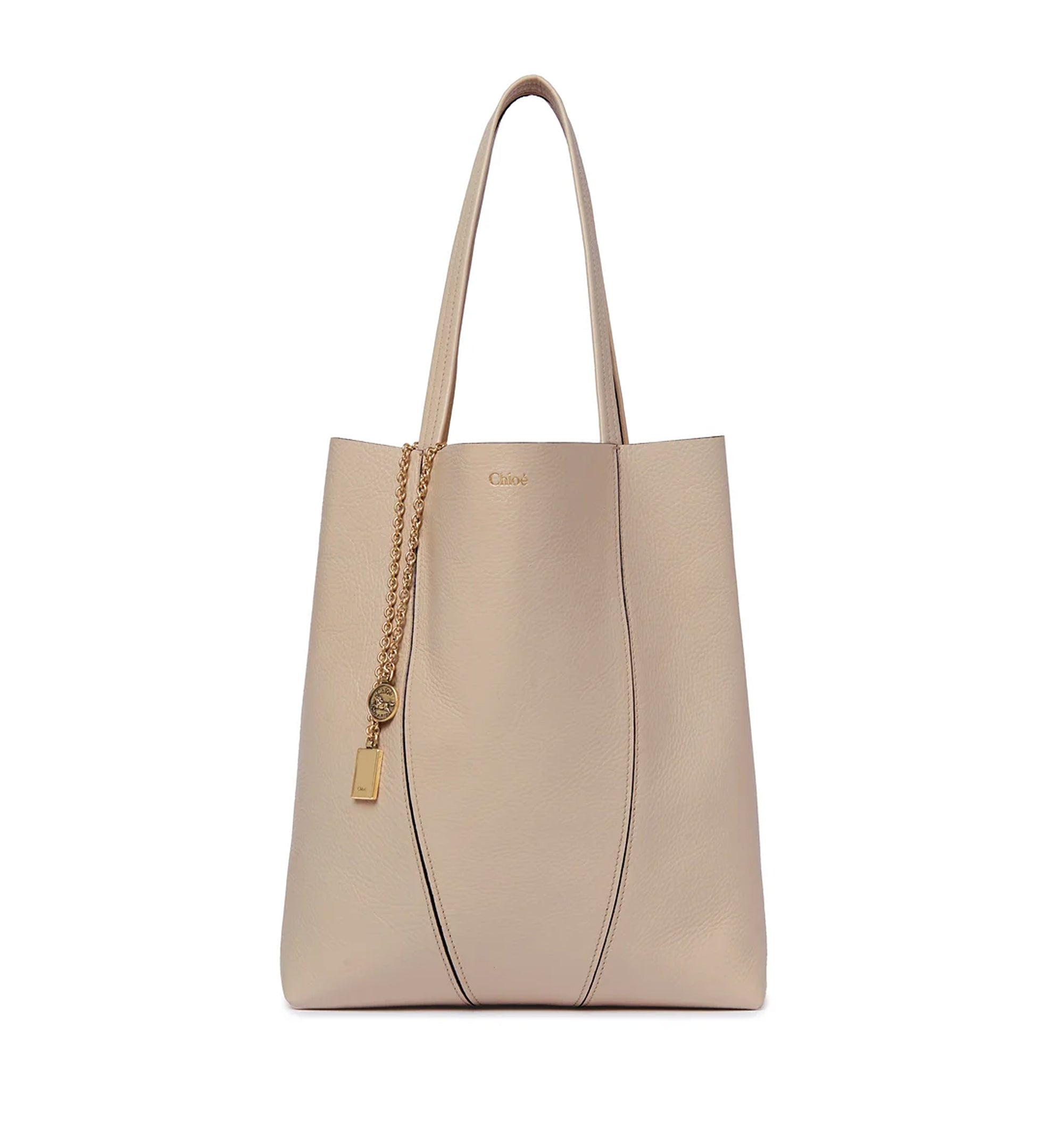 Chloé Spin Tote Bag In Grained Leather