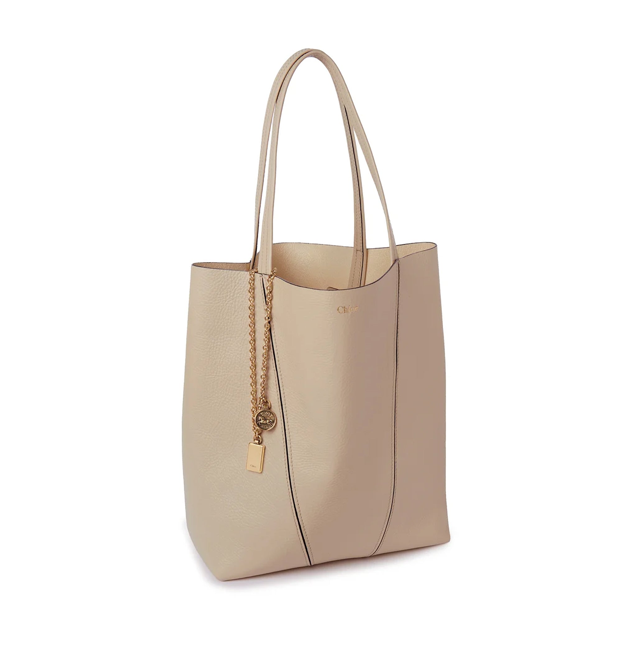 Chloé Spin Tote Bag In Grained Leather