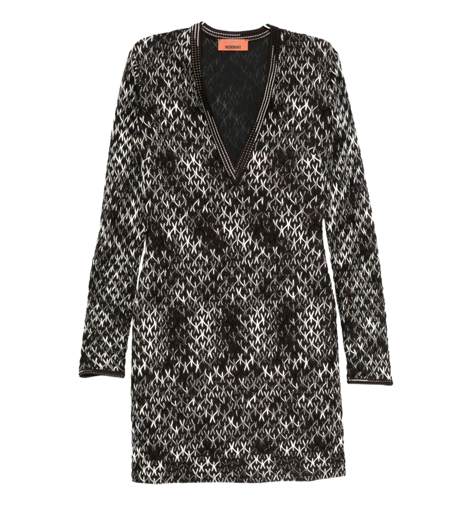 Wool Blend Short Dress - Brown