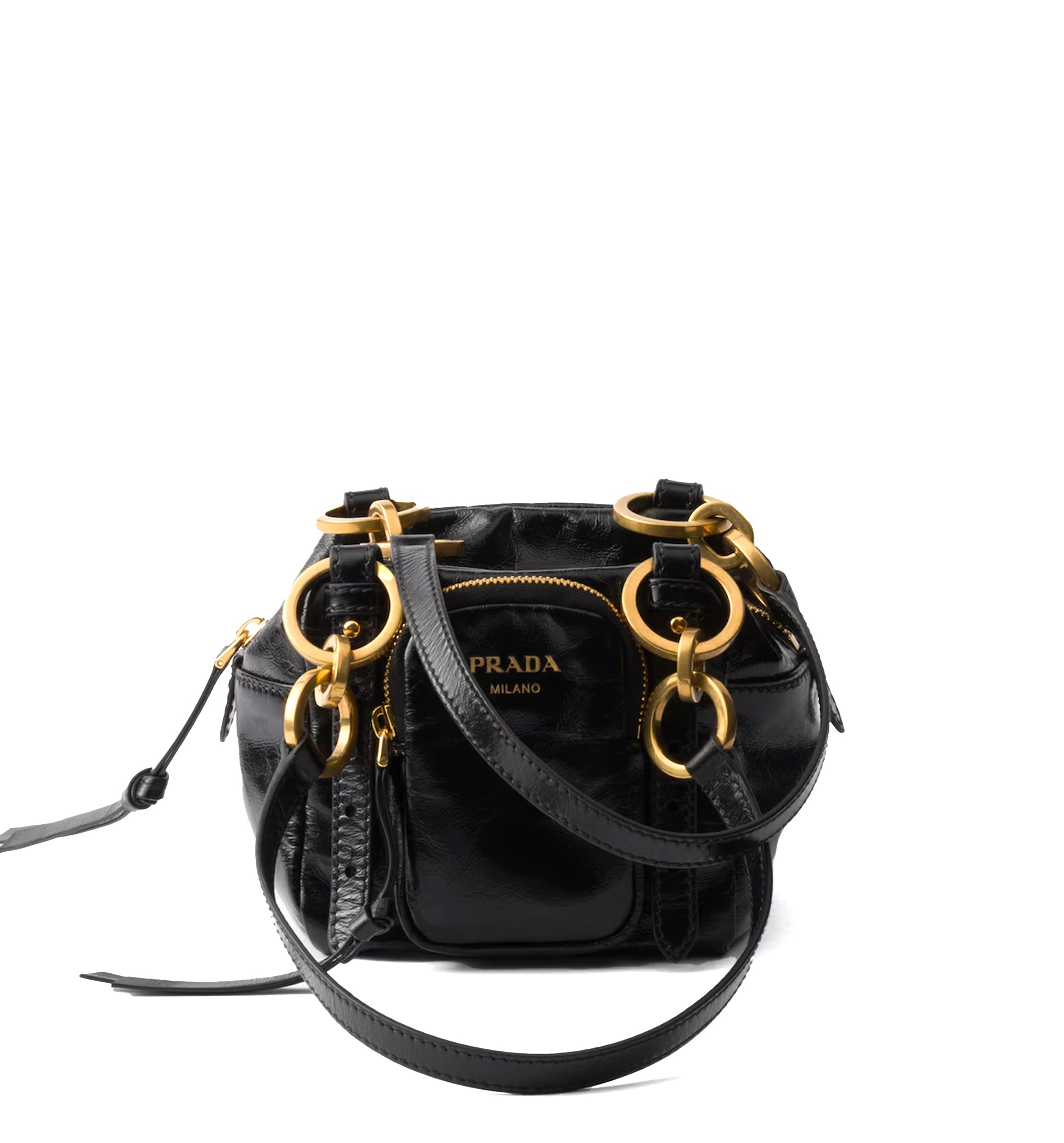 Dangle Mini Leather Top-handle Bag