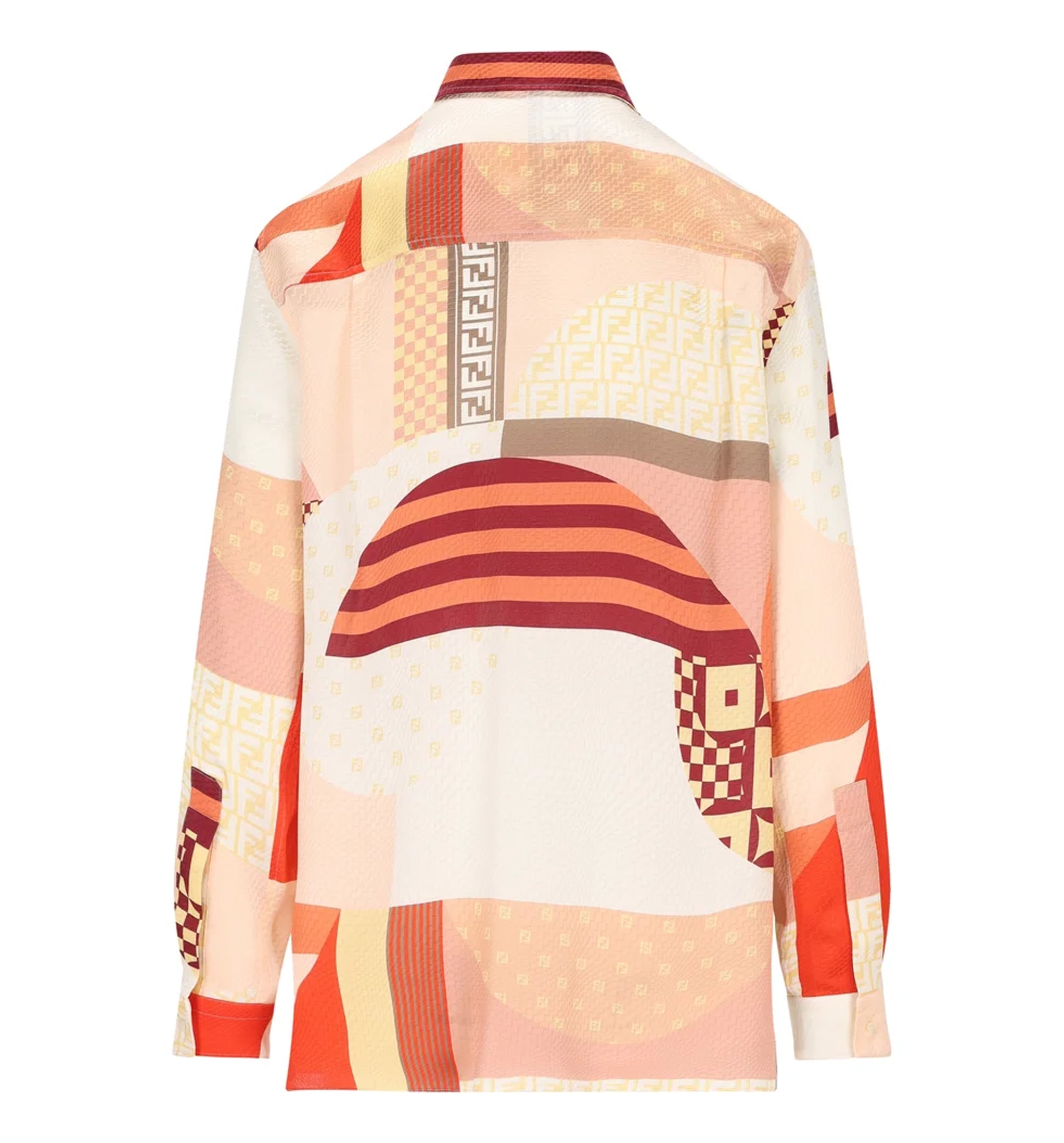 Silk Shirt With Patchwork Print