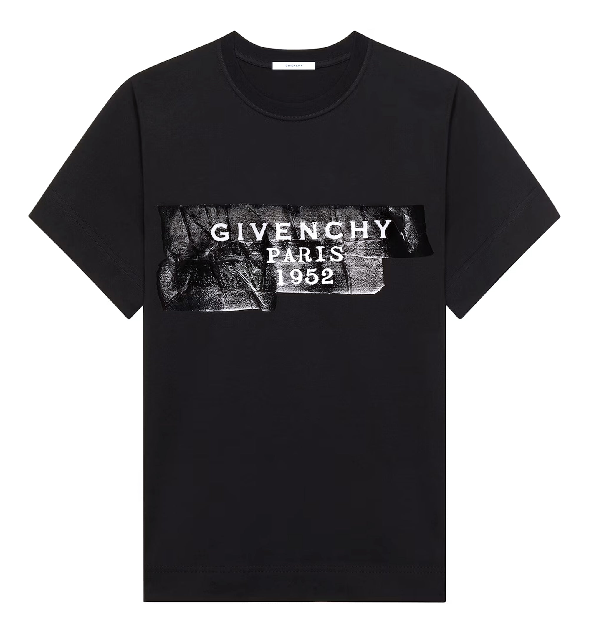 T-shirt In Cotton With Givenchy Tape Print