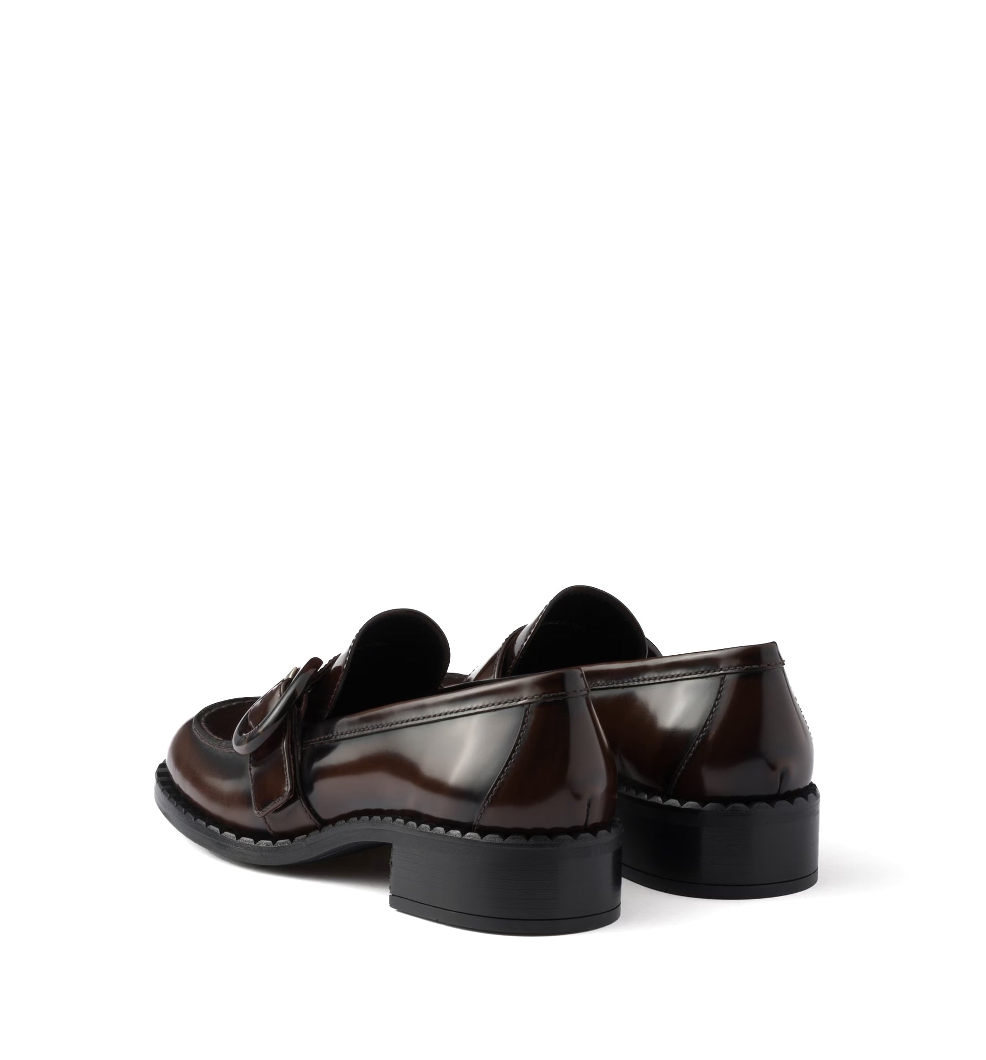 Brushed Leather Loafers