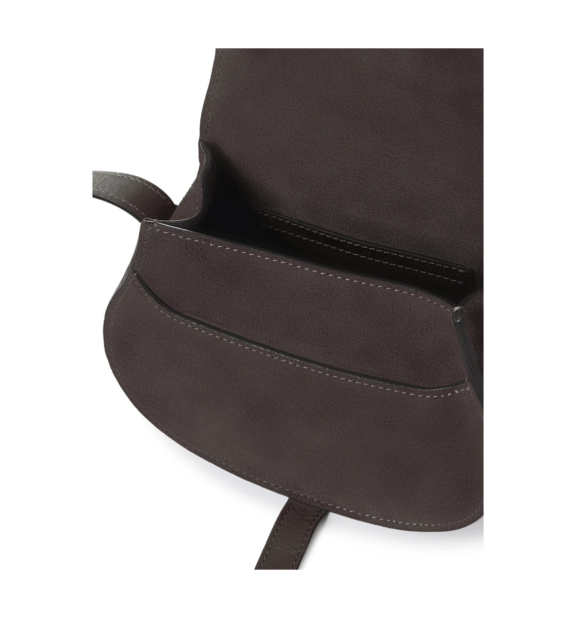 Small Marcie Saddle Bag In Suede Leather
