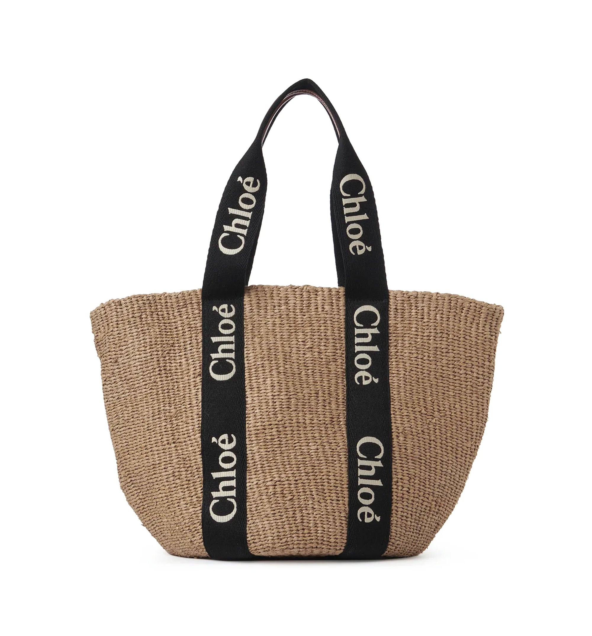 Large Woody Basket In Natural Fibers