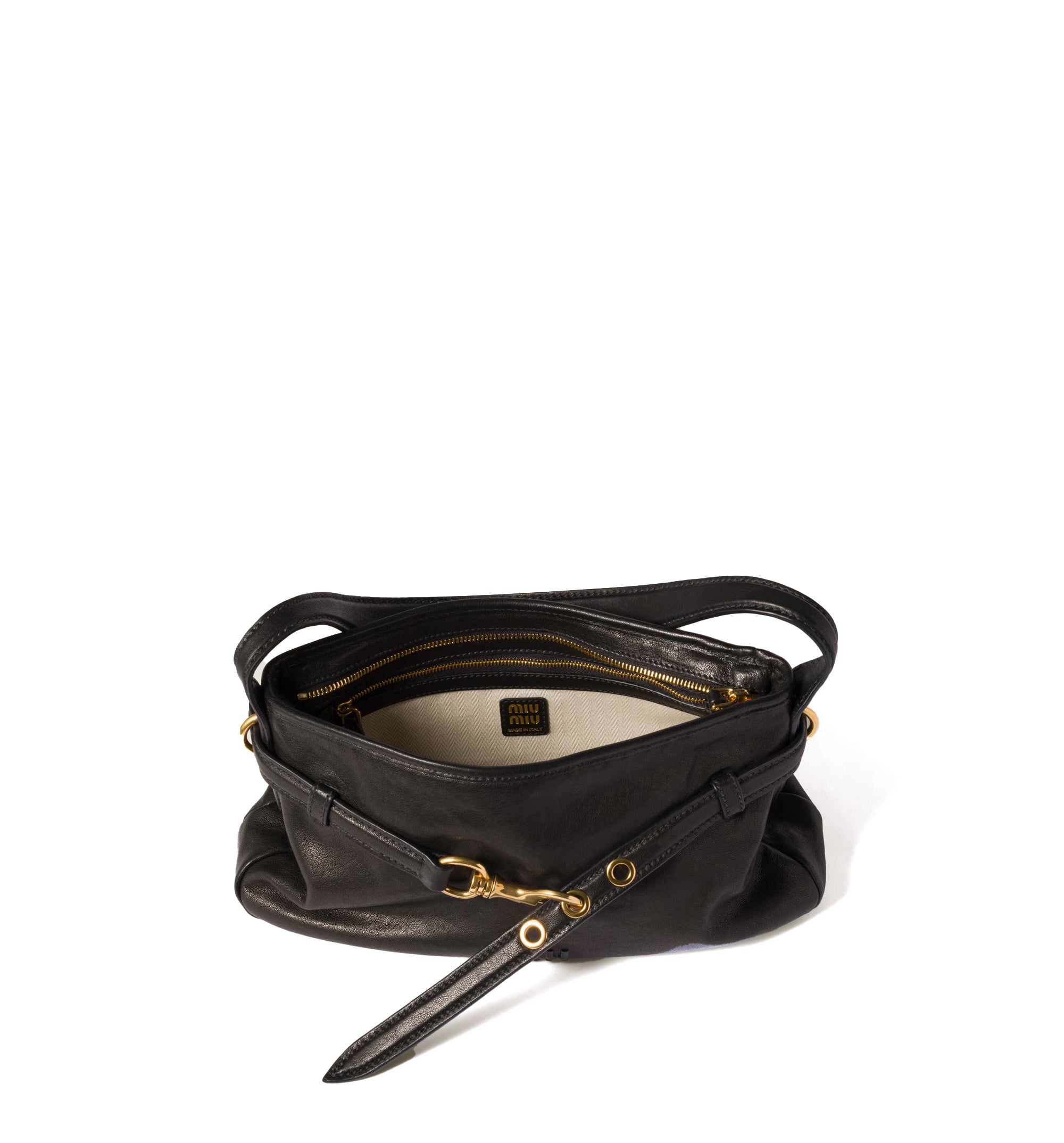 Aventure Nappa Leather Bag - Black