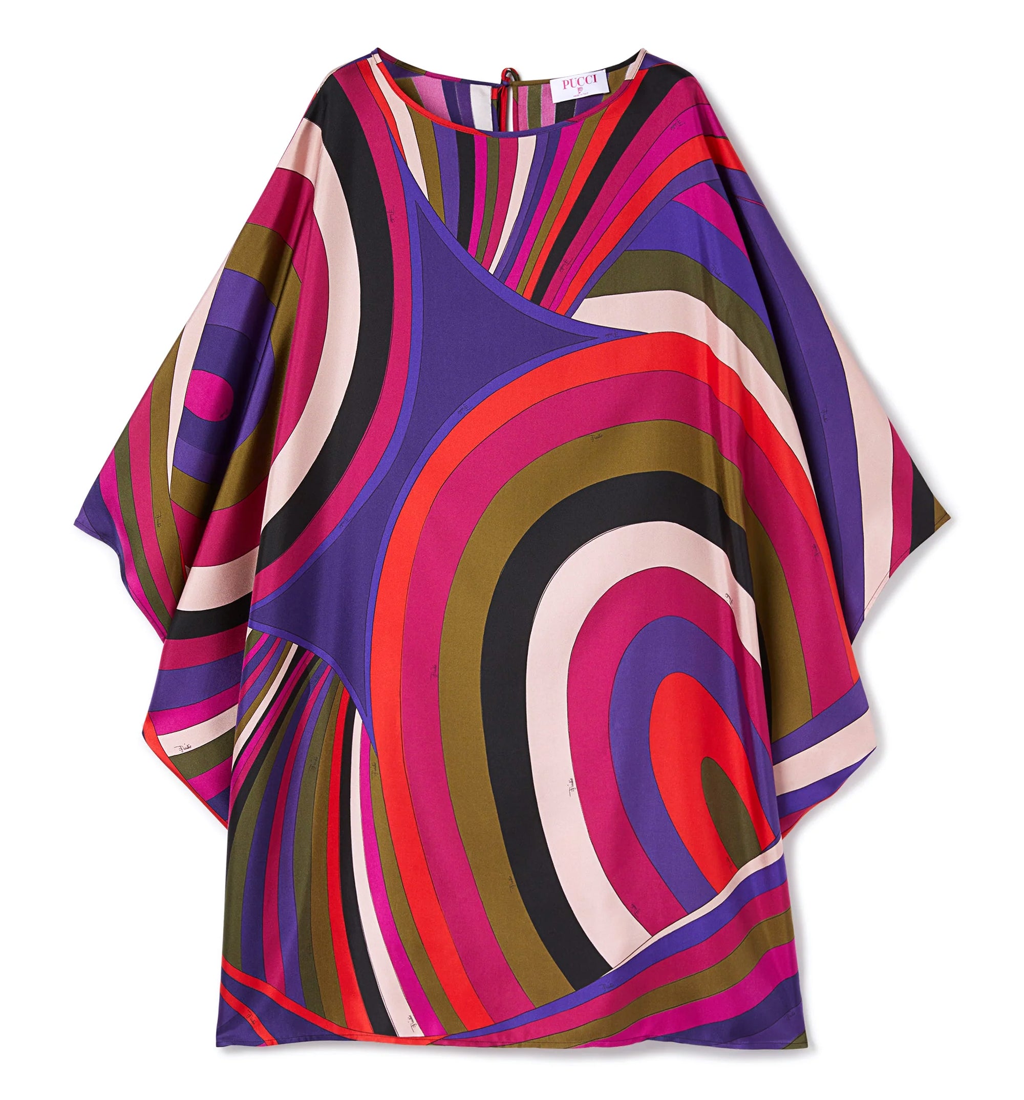 Iride Print Short Kaftan