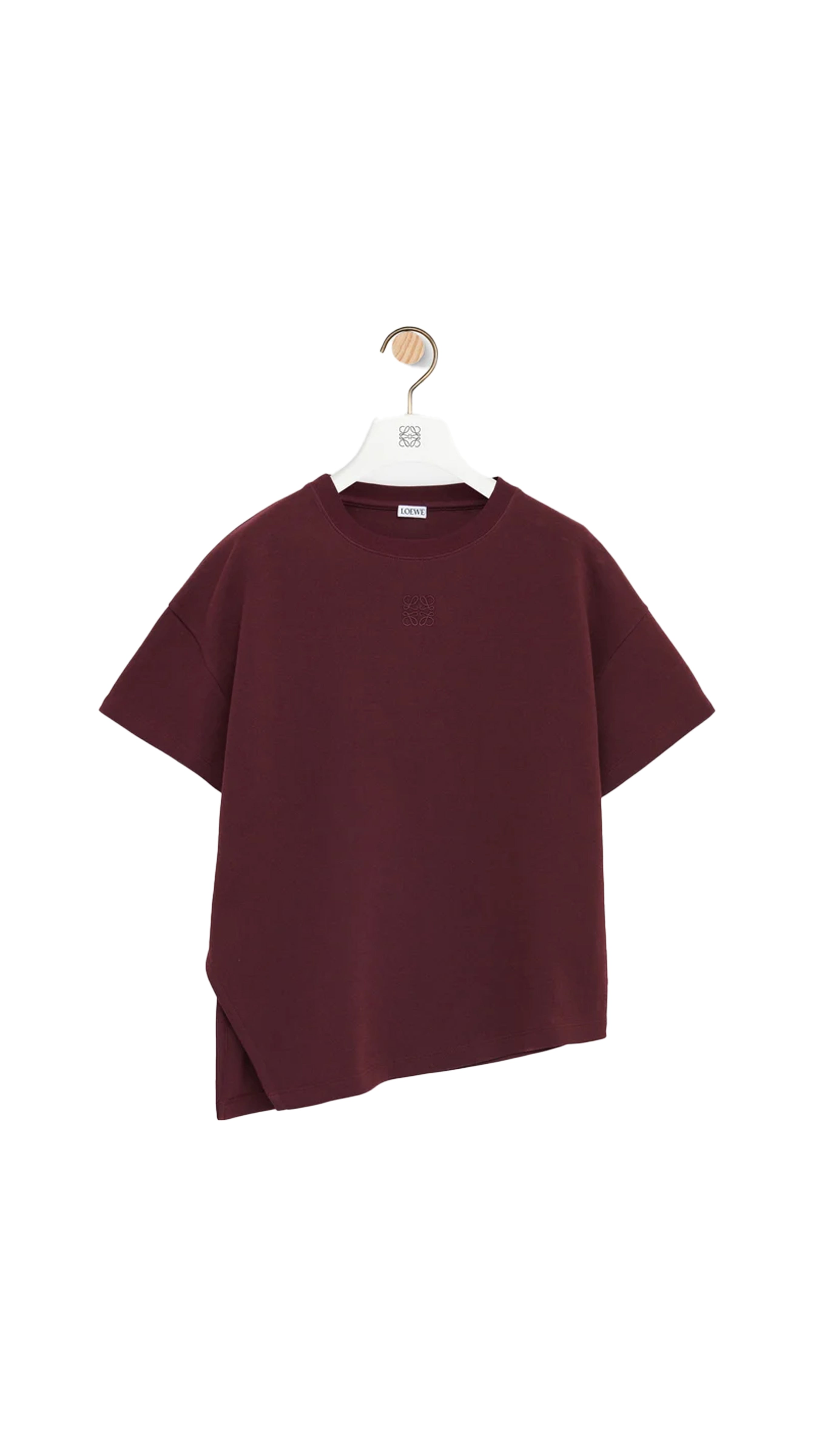 Asymmetric T-shirt in Cotton Blend