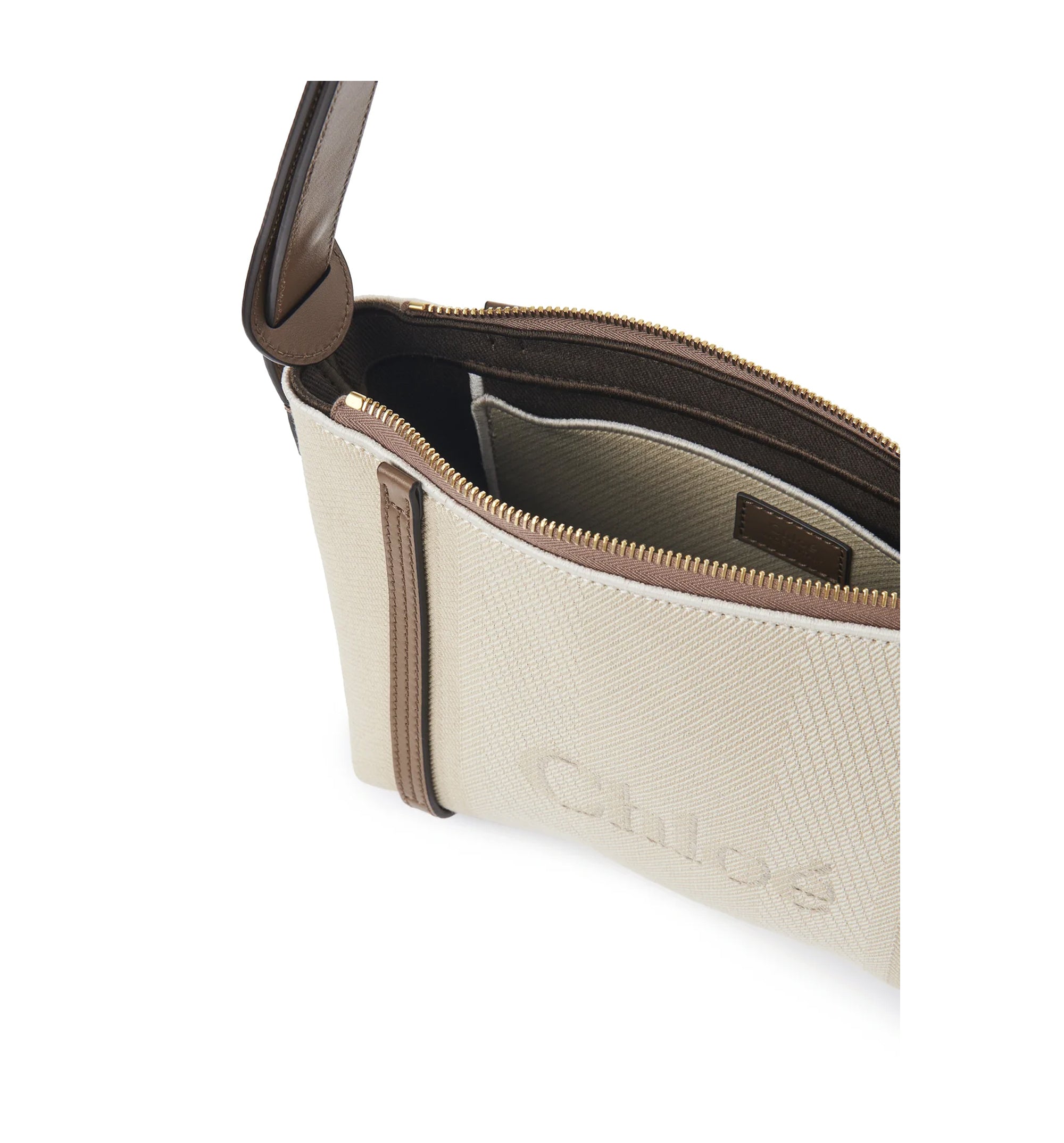 Chloé Carry Shoulder Bag In Canvas