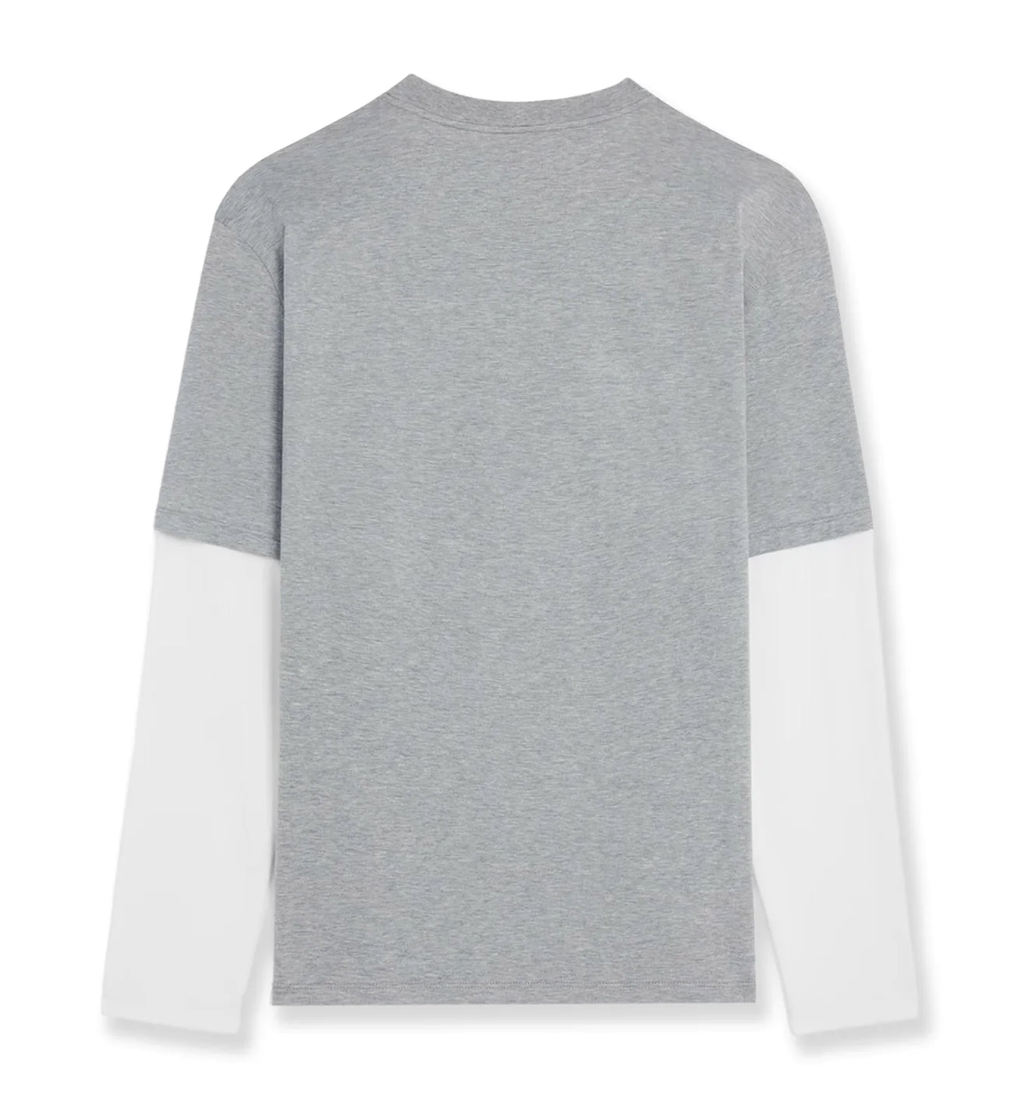 Logo Crewneck Long Sleeve T-shirt - Grey