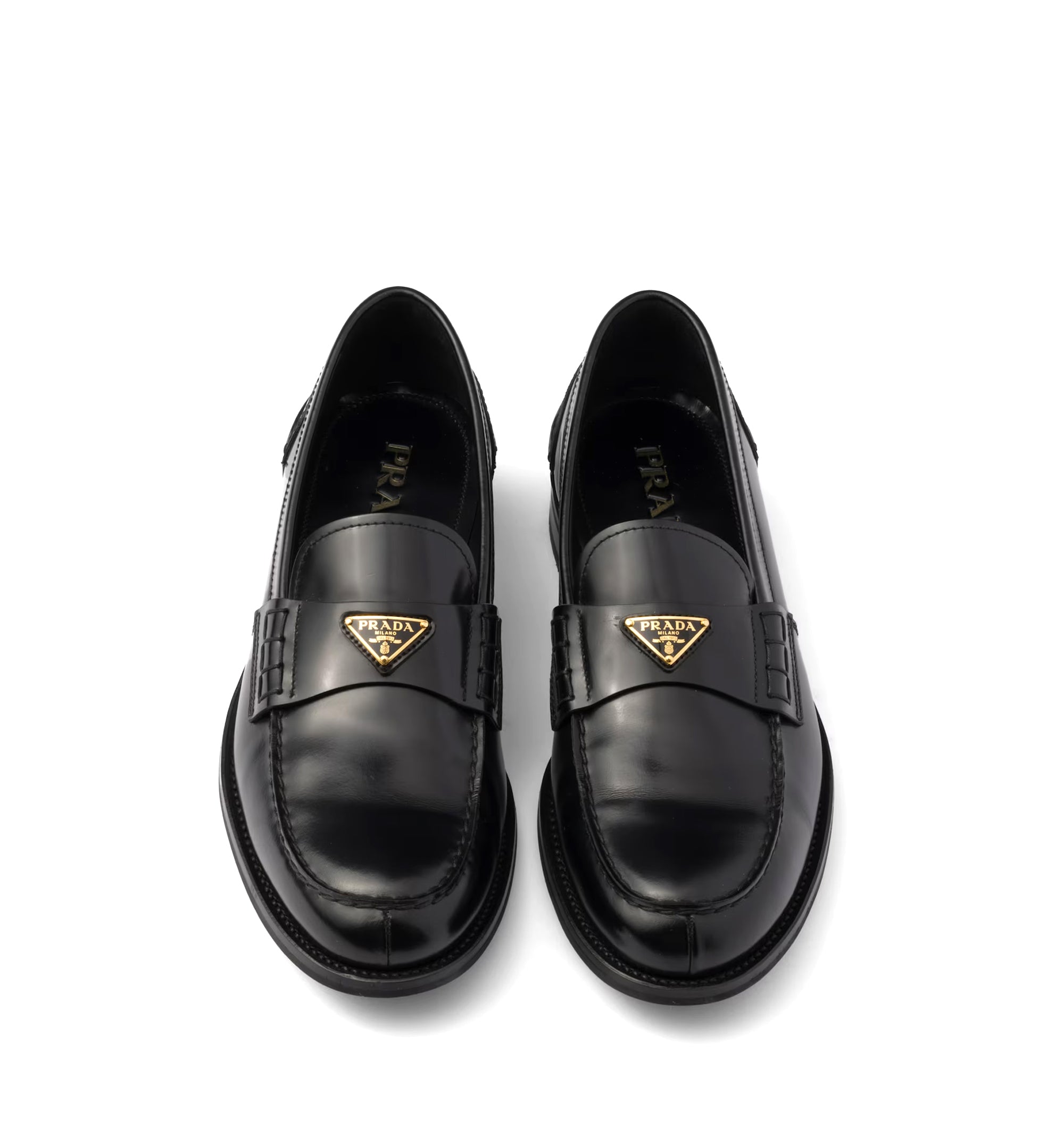 Brushed Leather Loafers