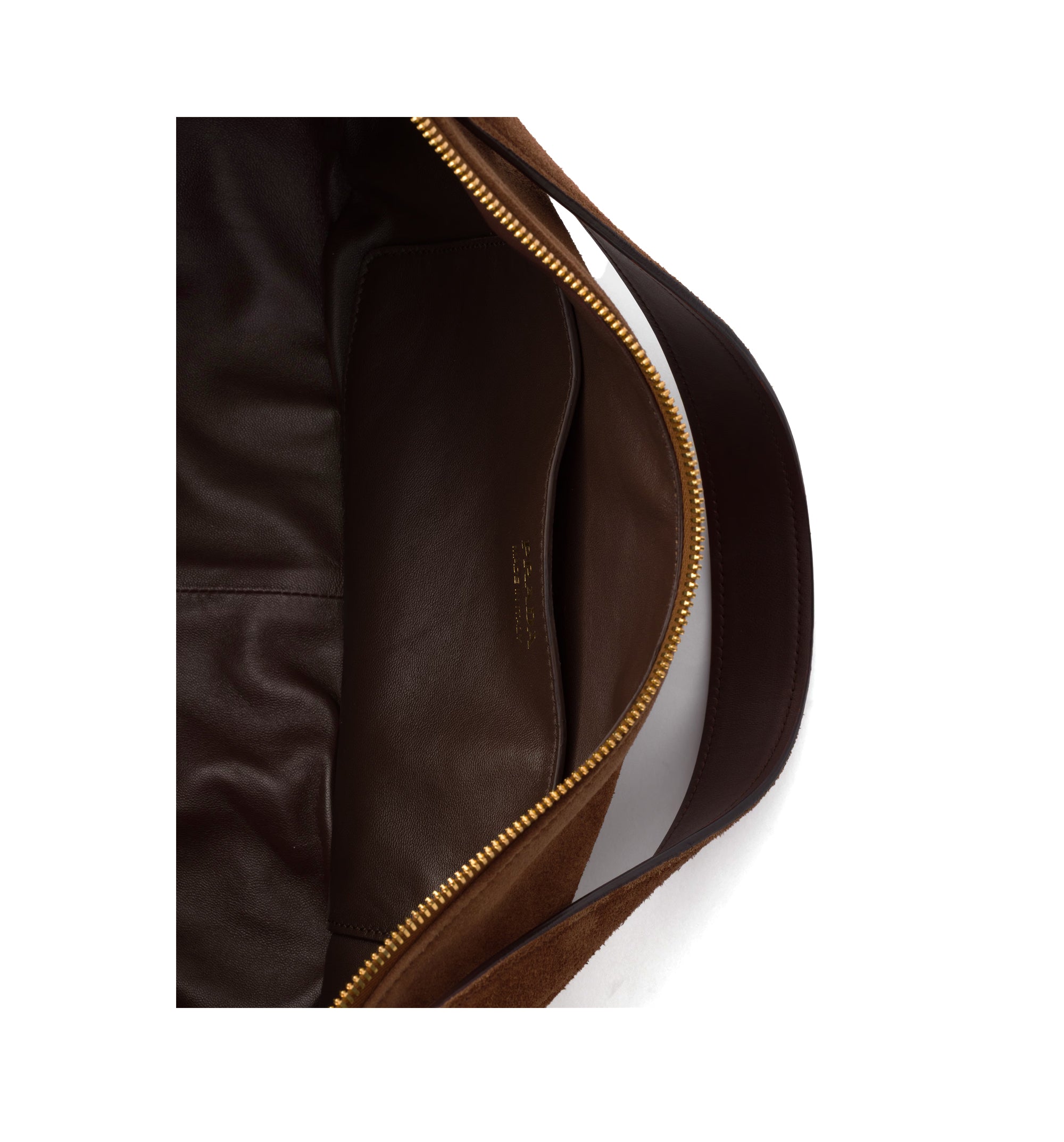 Demi-Lune Large Suede Shoulder Bag