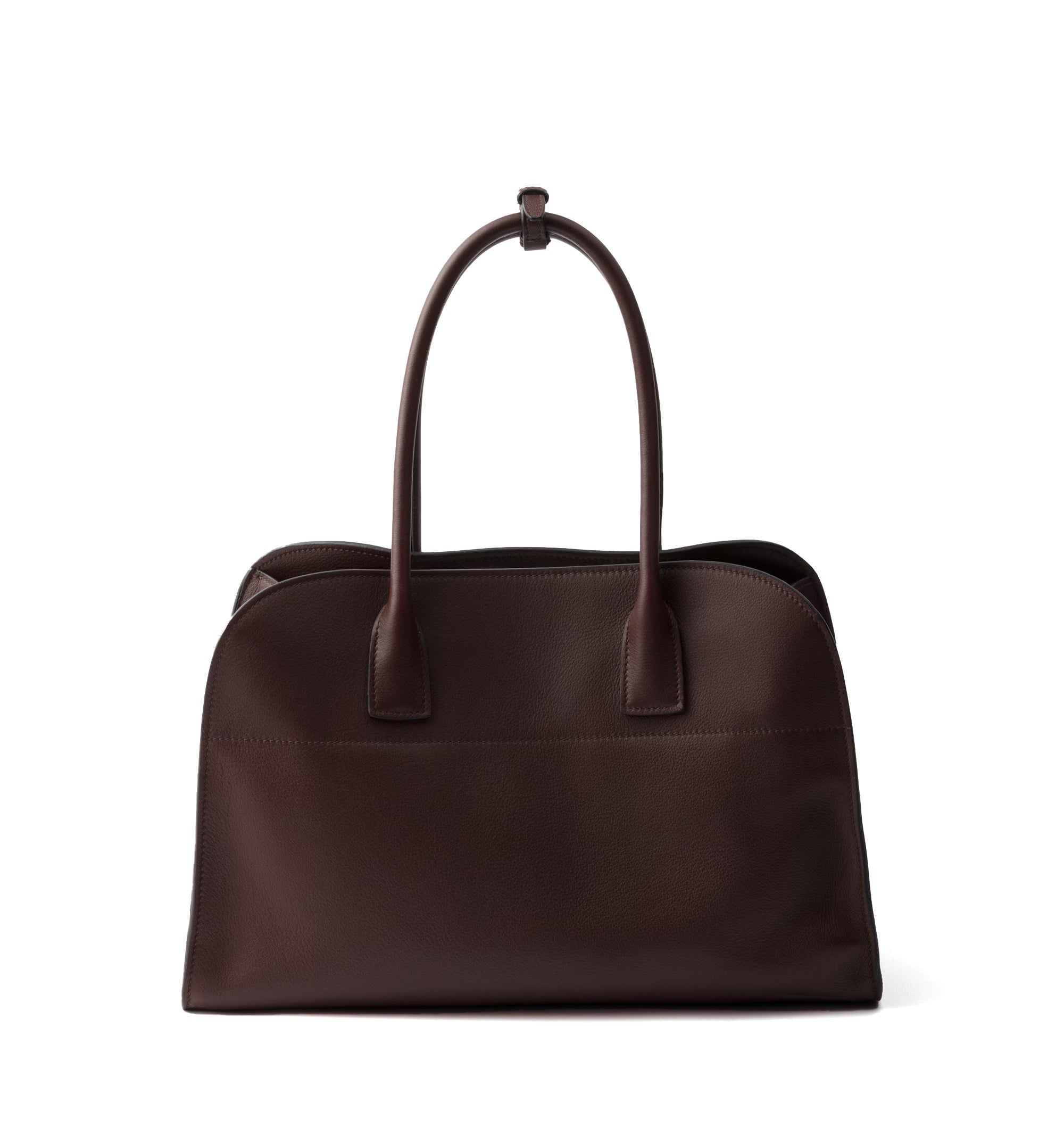Large leather tote bag