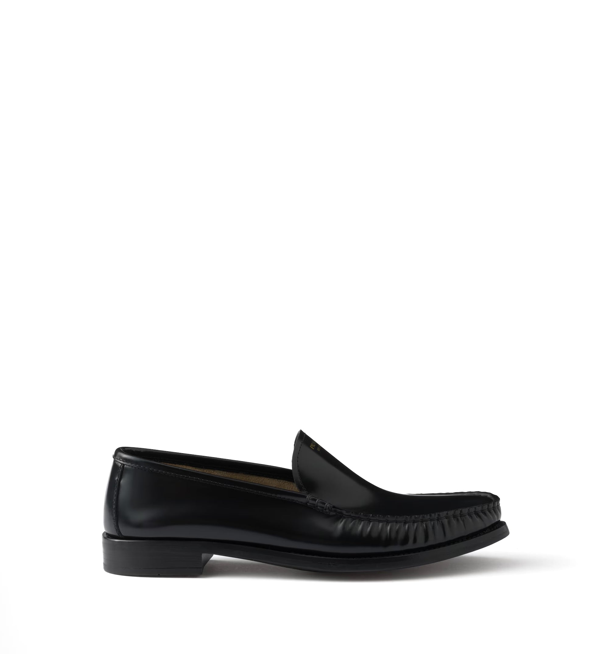 Brushed leather loafers