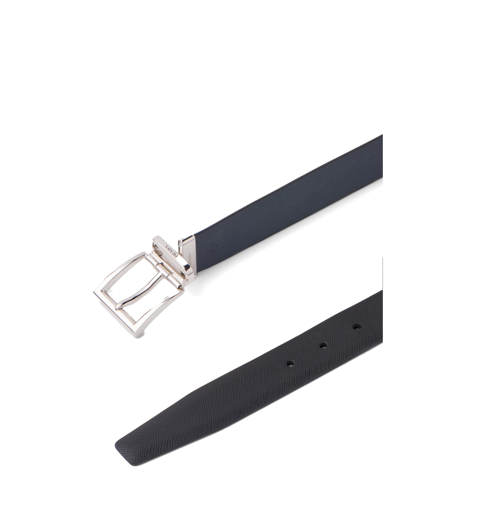 Saffiano Leather Reversible Belt