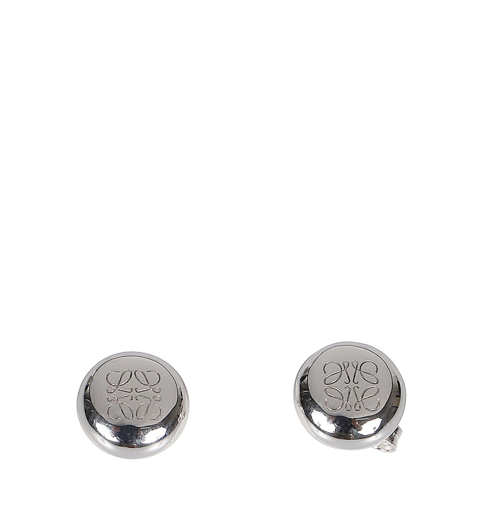 Anagram Pebble Stud Earrings in Sterling Silver