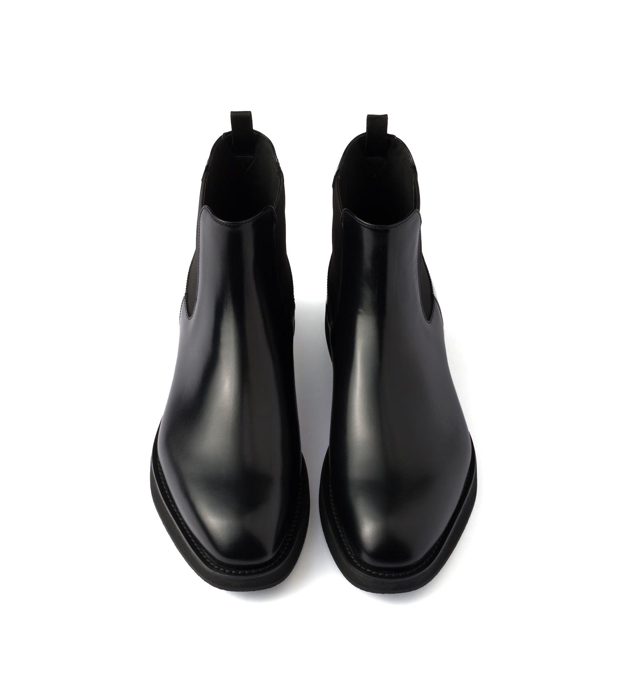 Brushed leather Chelsea boots