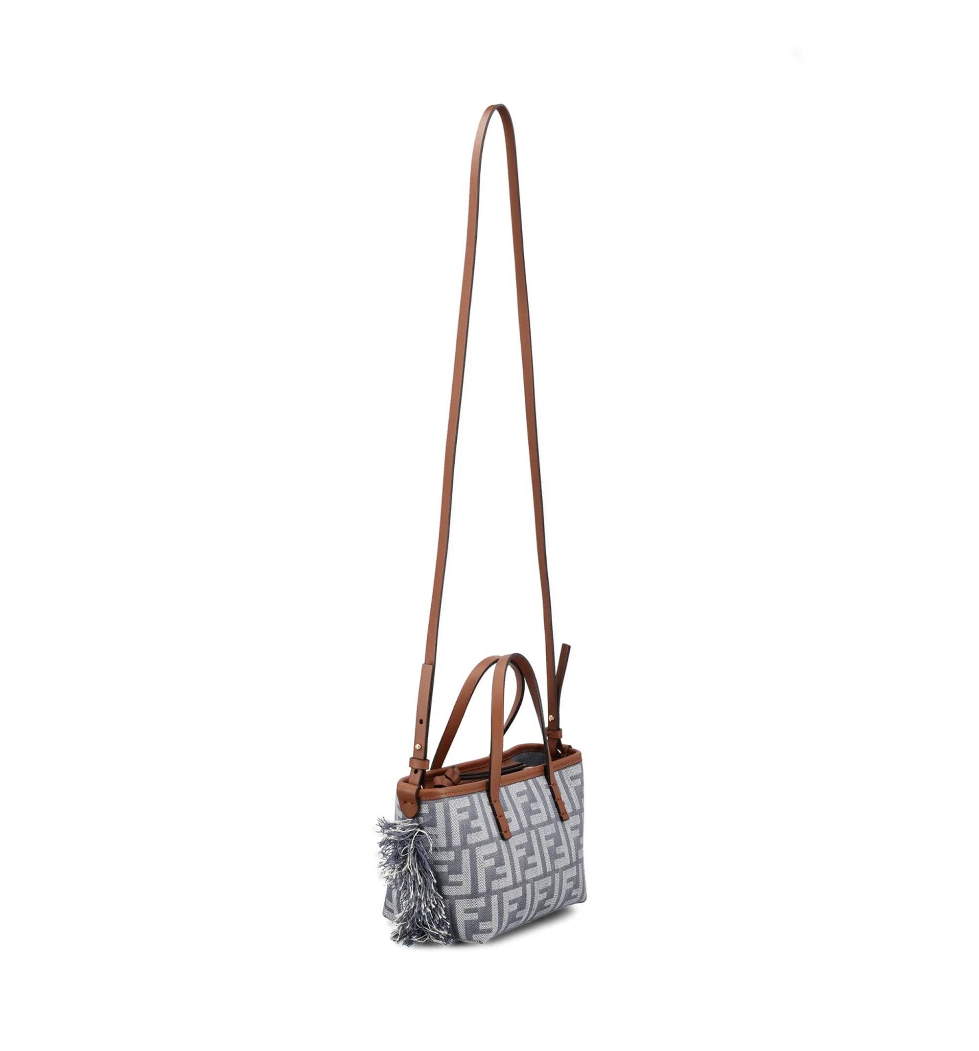 FF Jacquard Fringed Tote Bag
