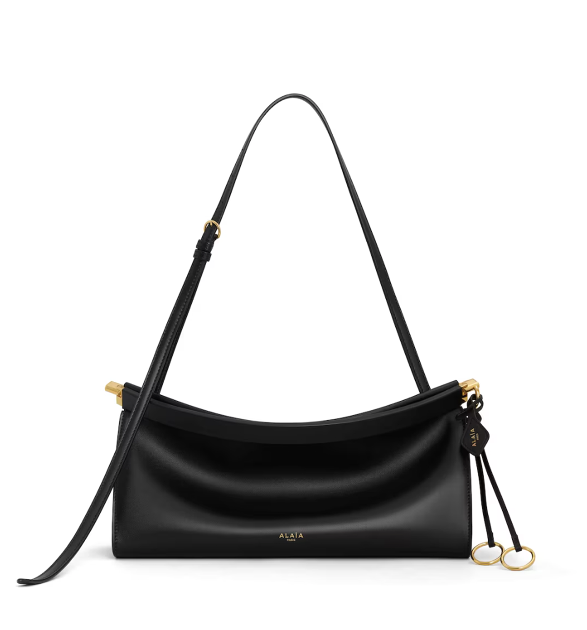 Le Click East West Medium Bag in Leather