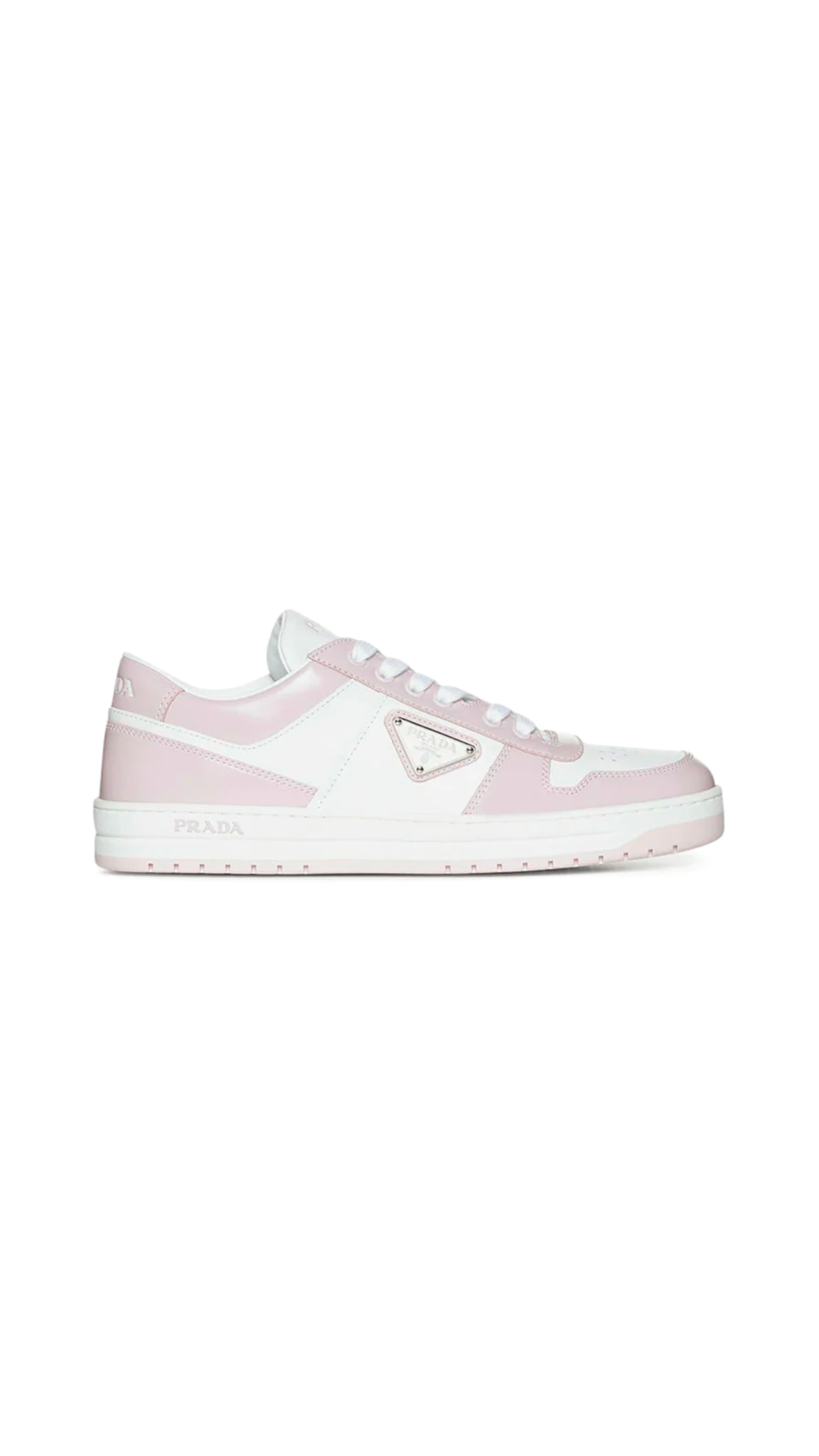 Downtown Leather Sneakers - Pink/White