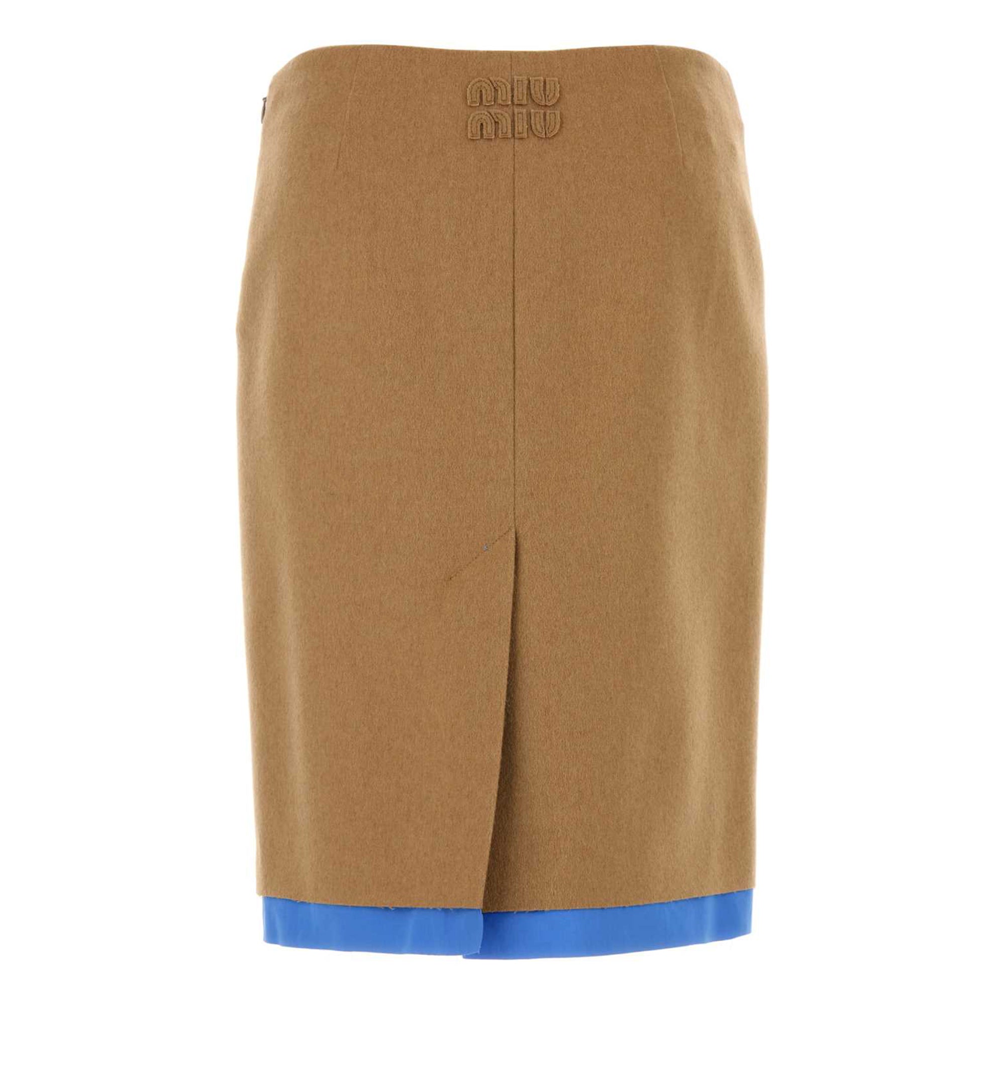 Camel-hair Midi-skirt