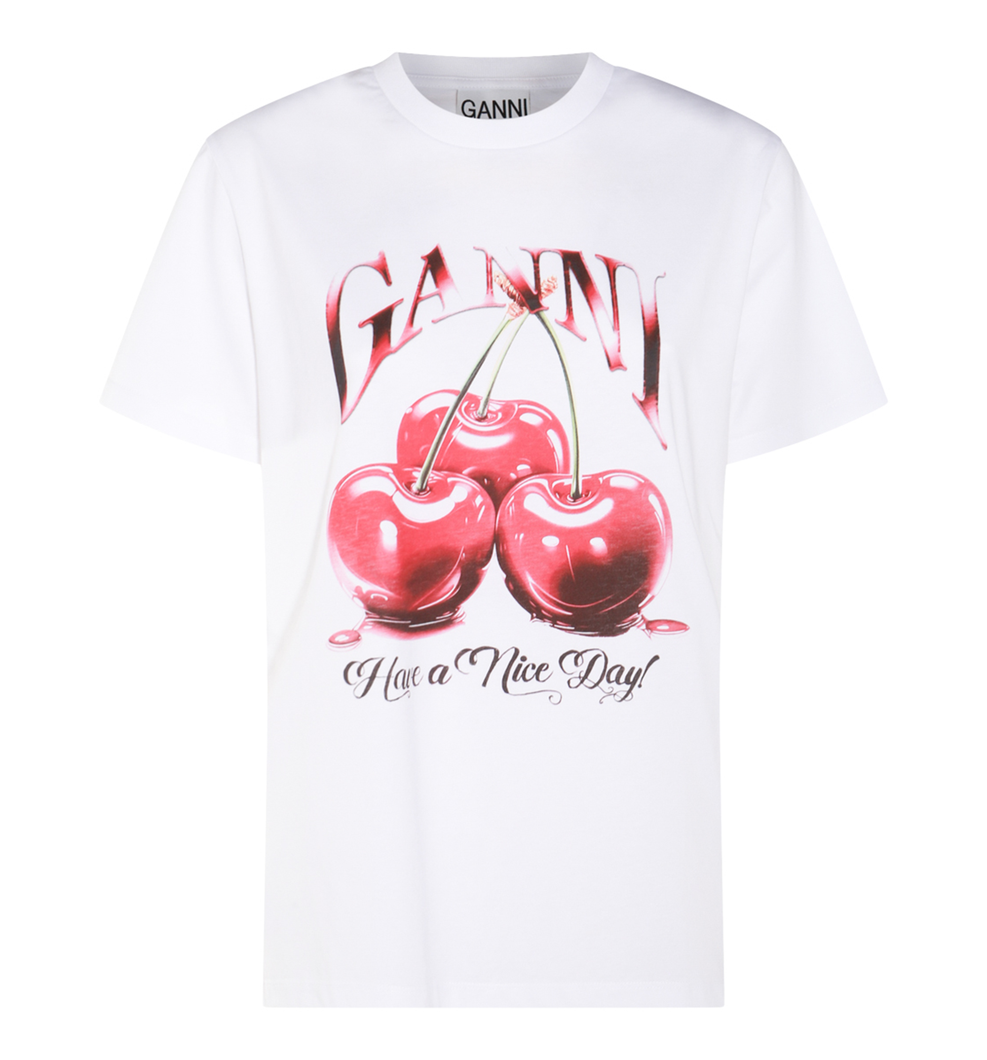 Basic Jersey Cherry Relaxed T-shirt