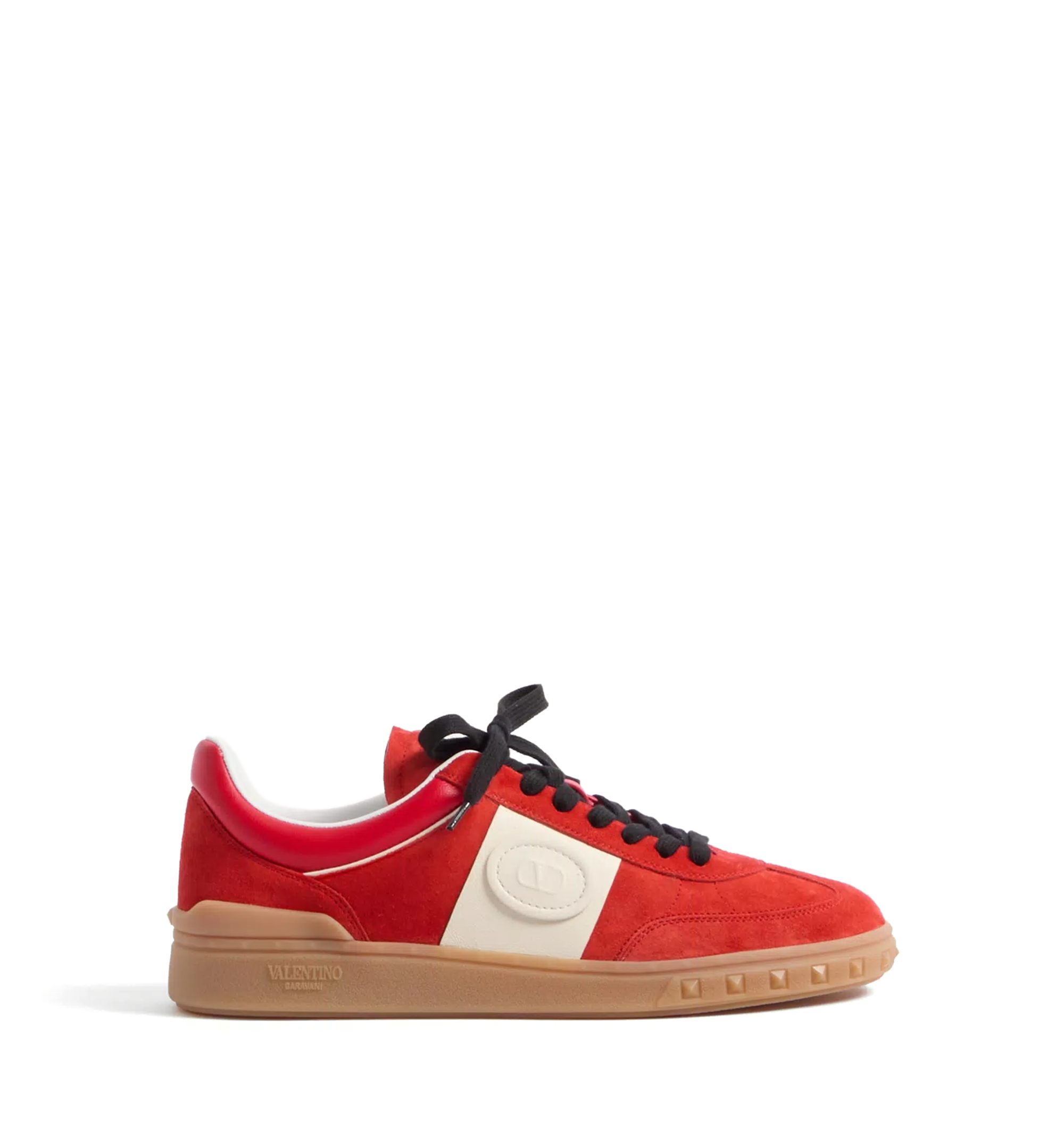 Upvillage Low Top Sneaker in Split Leather and Calfskin Nappa Leather