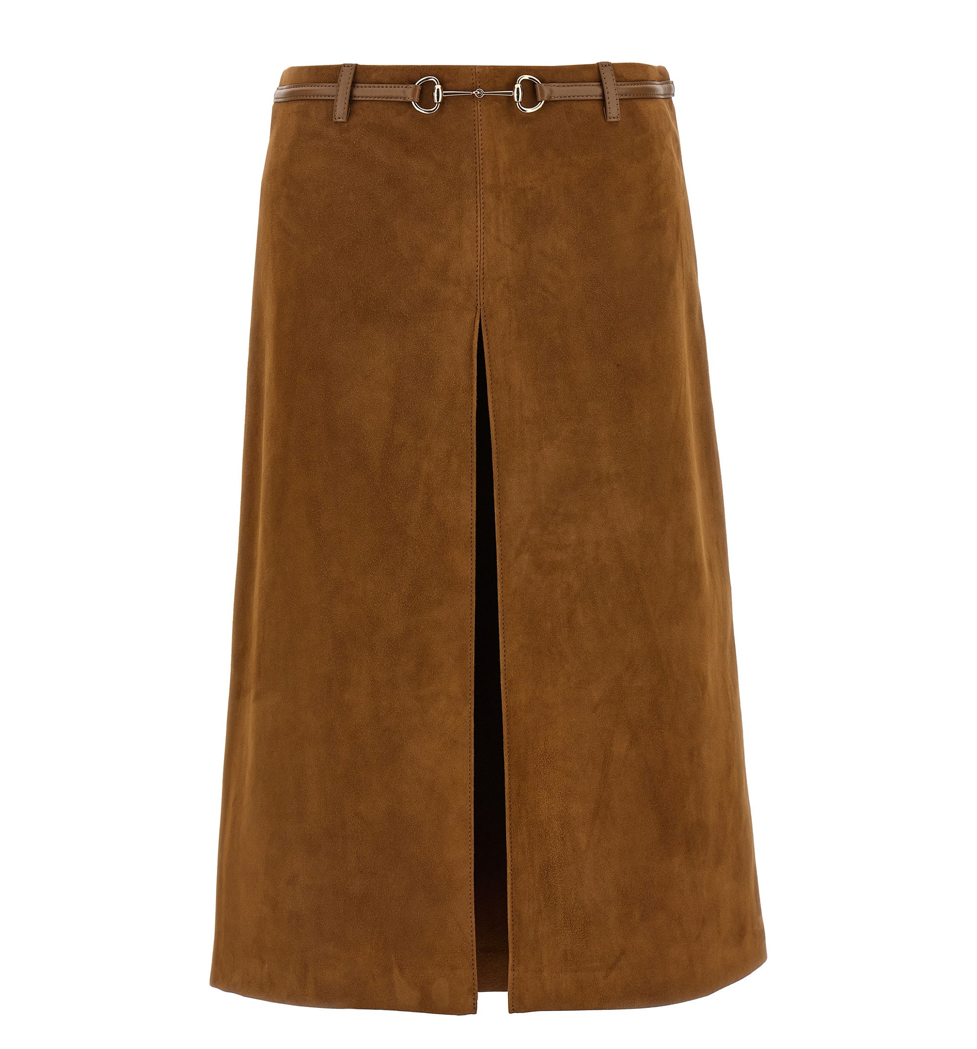Suede Skirt with Horsebit