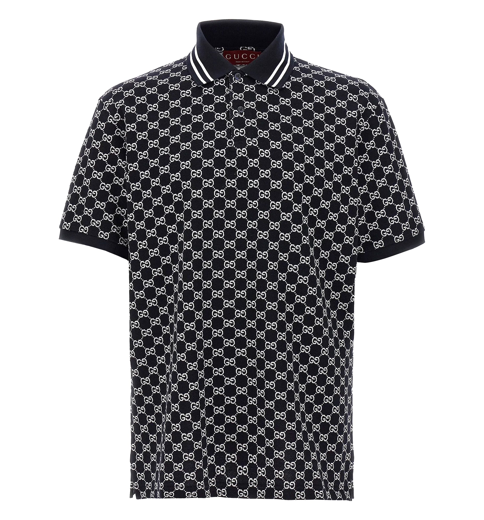 GG Cotton Piquet Jacquard Polo Shirt