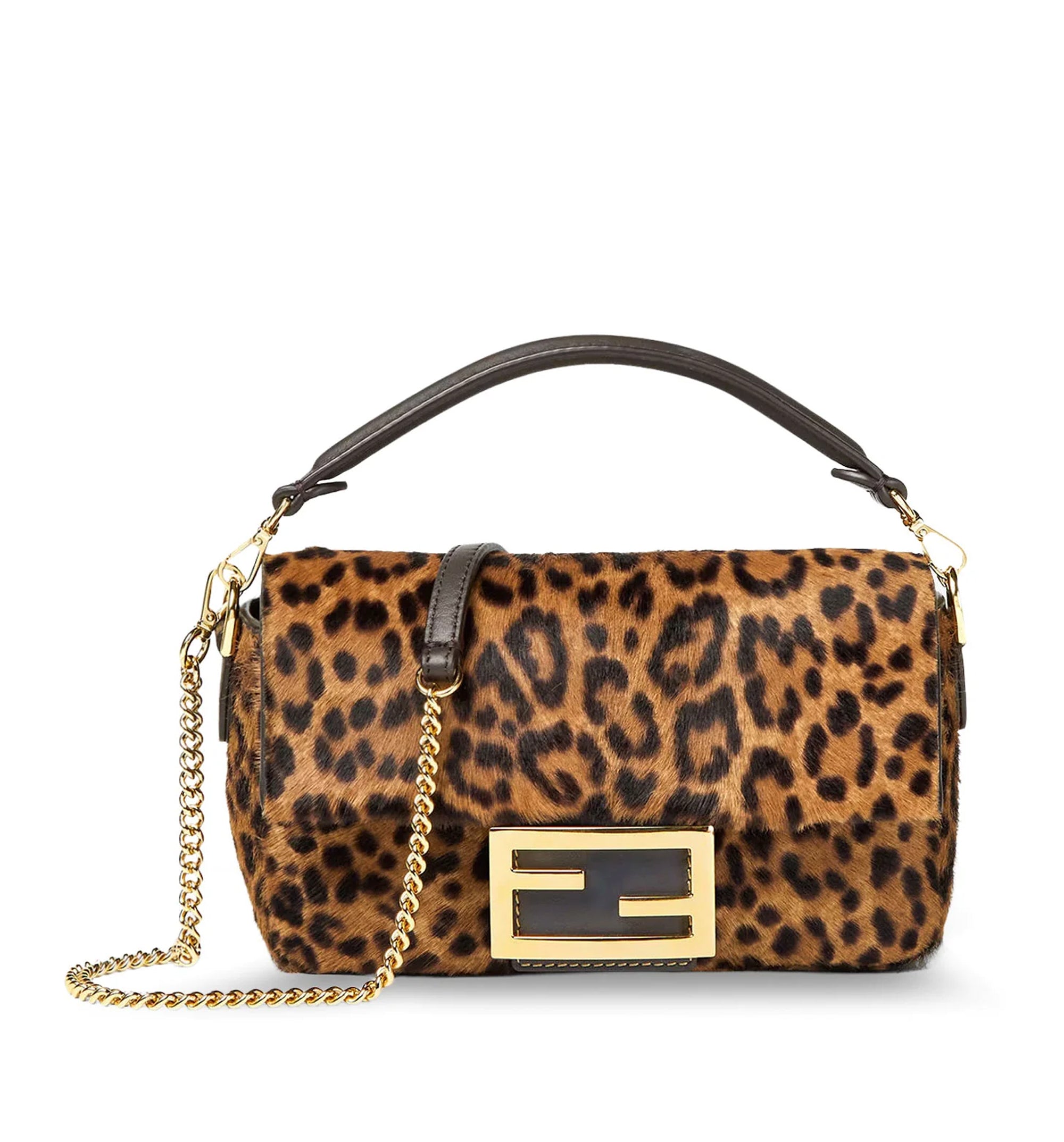 Baguette Mini Printed Cavallino Calfskin Bag