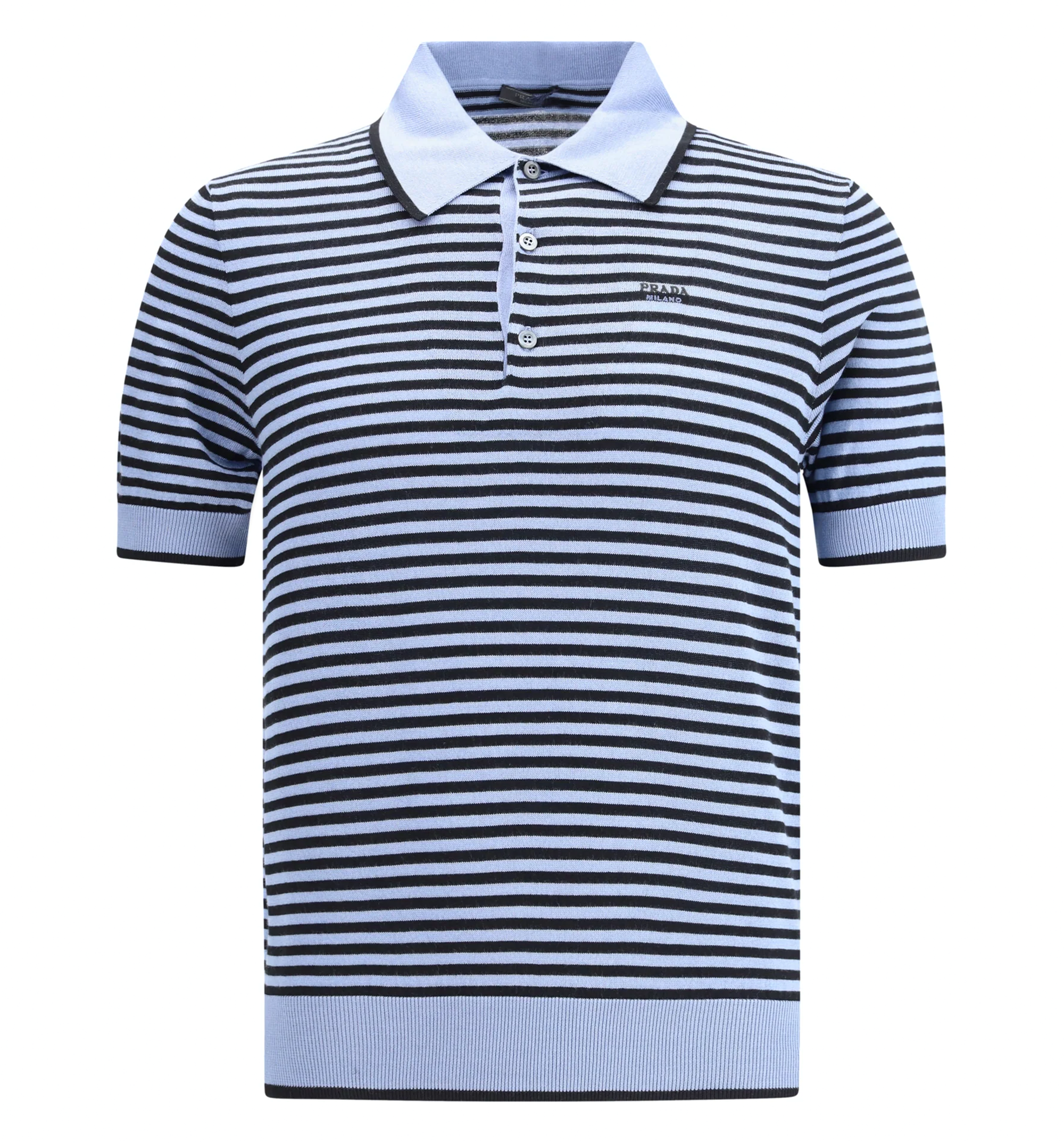 Striped Cotton Polo Shirt