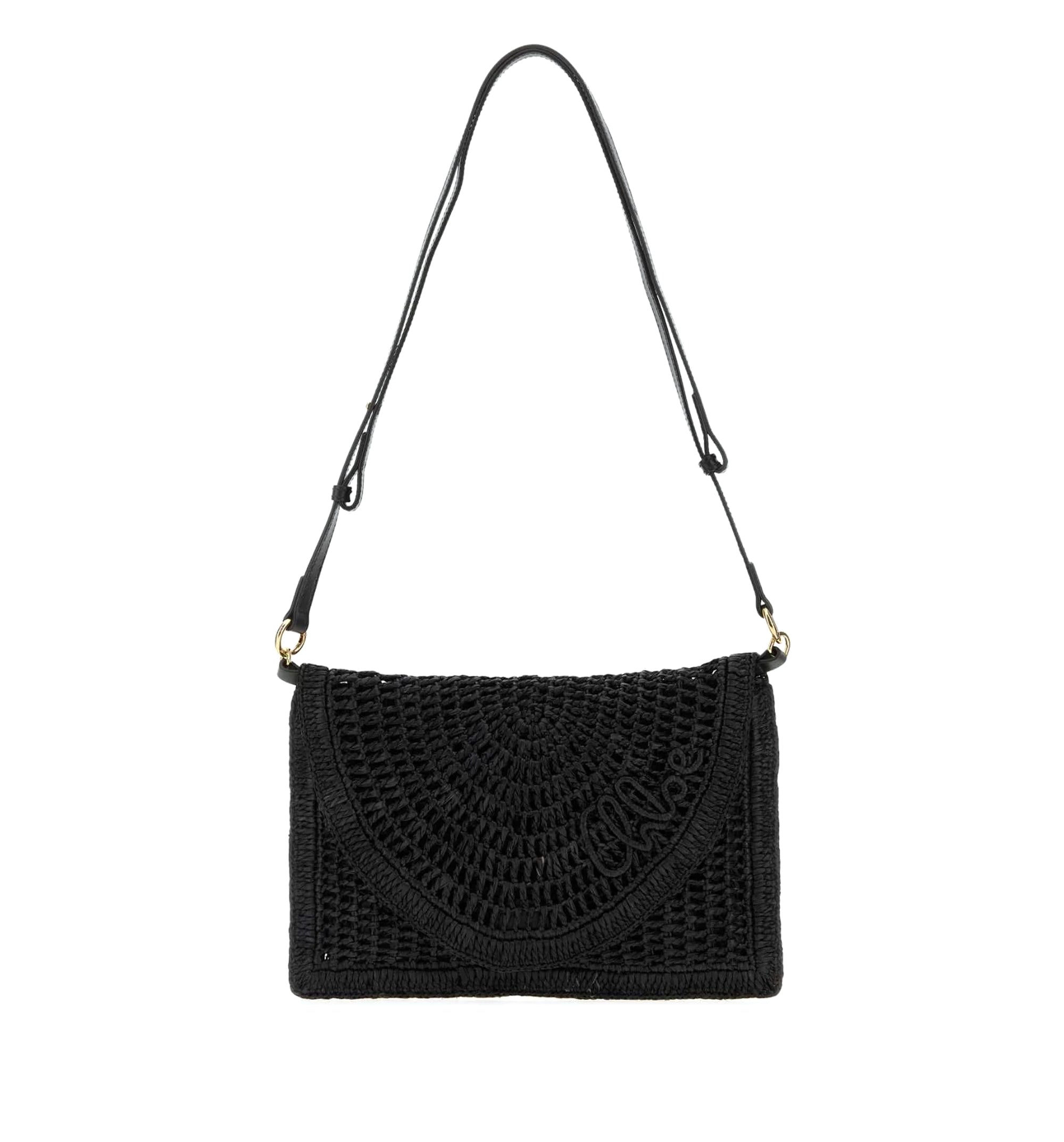 Summer Banana Flat Raffia Shoulder Bag