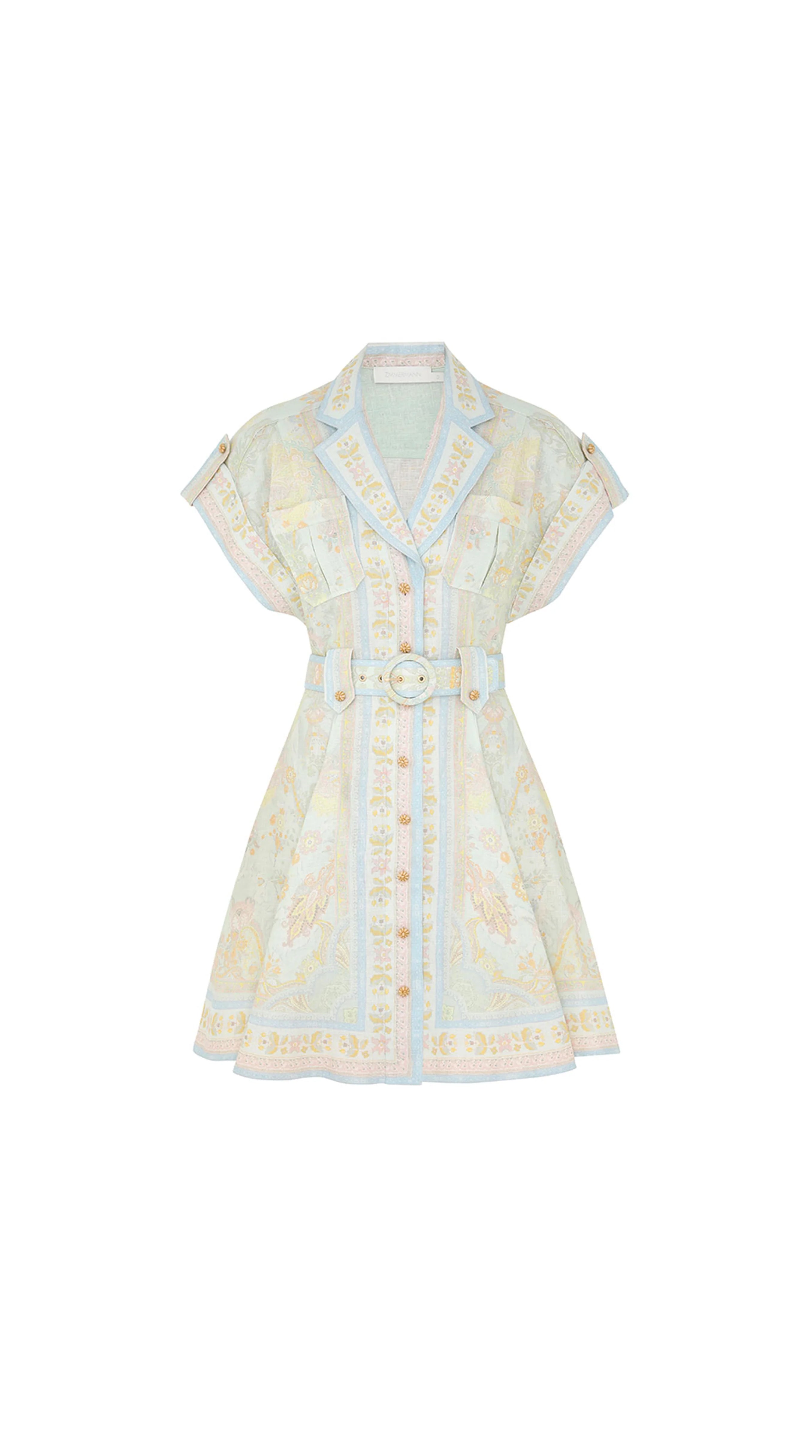 Acacia Mini Shirt Dress - Mint