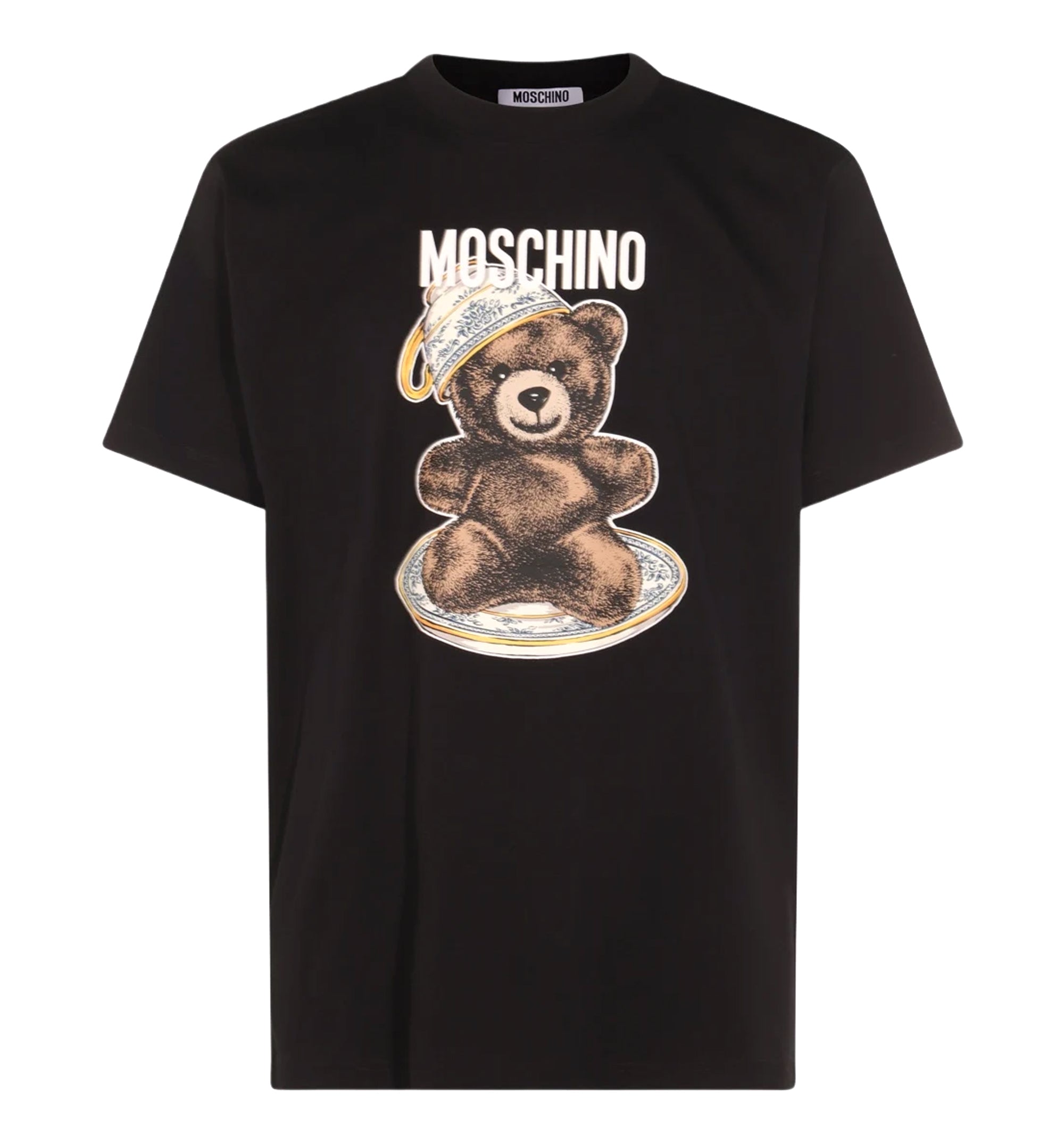 Organic Cotton Jersey T-Shirt Moschino Teddy Bear