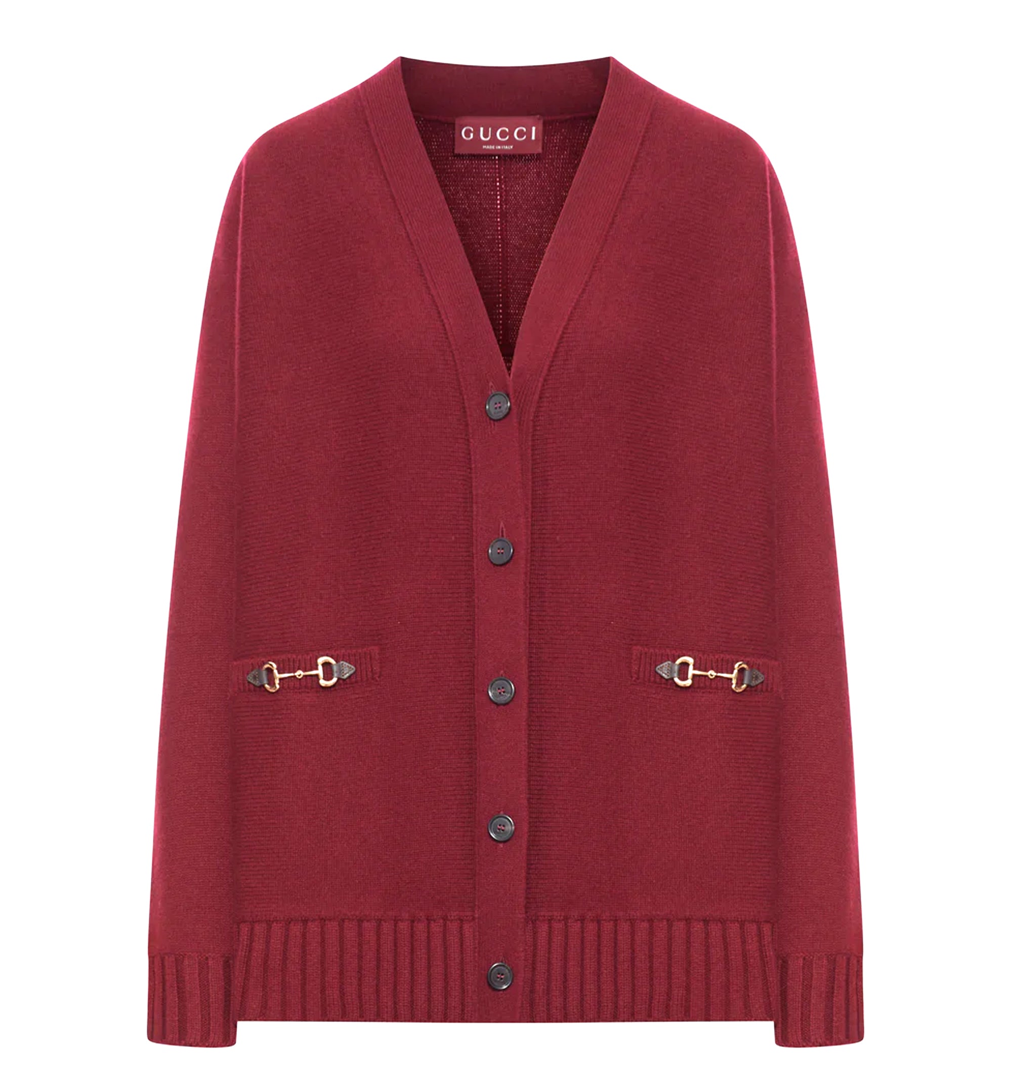 Cashmere Wool Cardigan with Horsebit