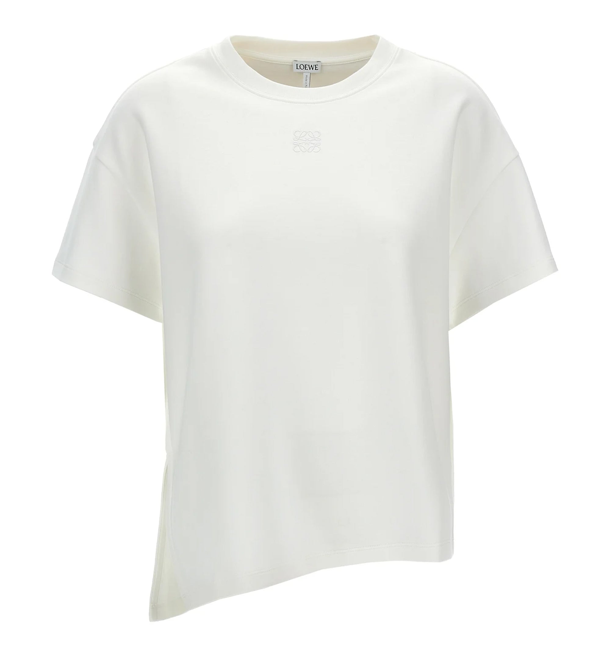 Asymmetric T-shirt in Cotton Blend