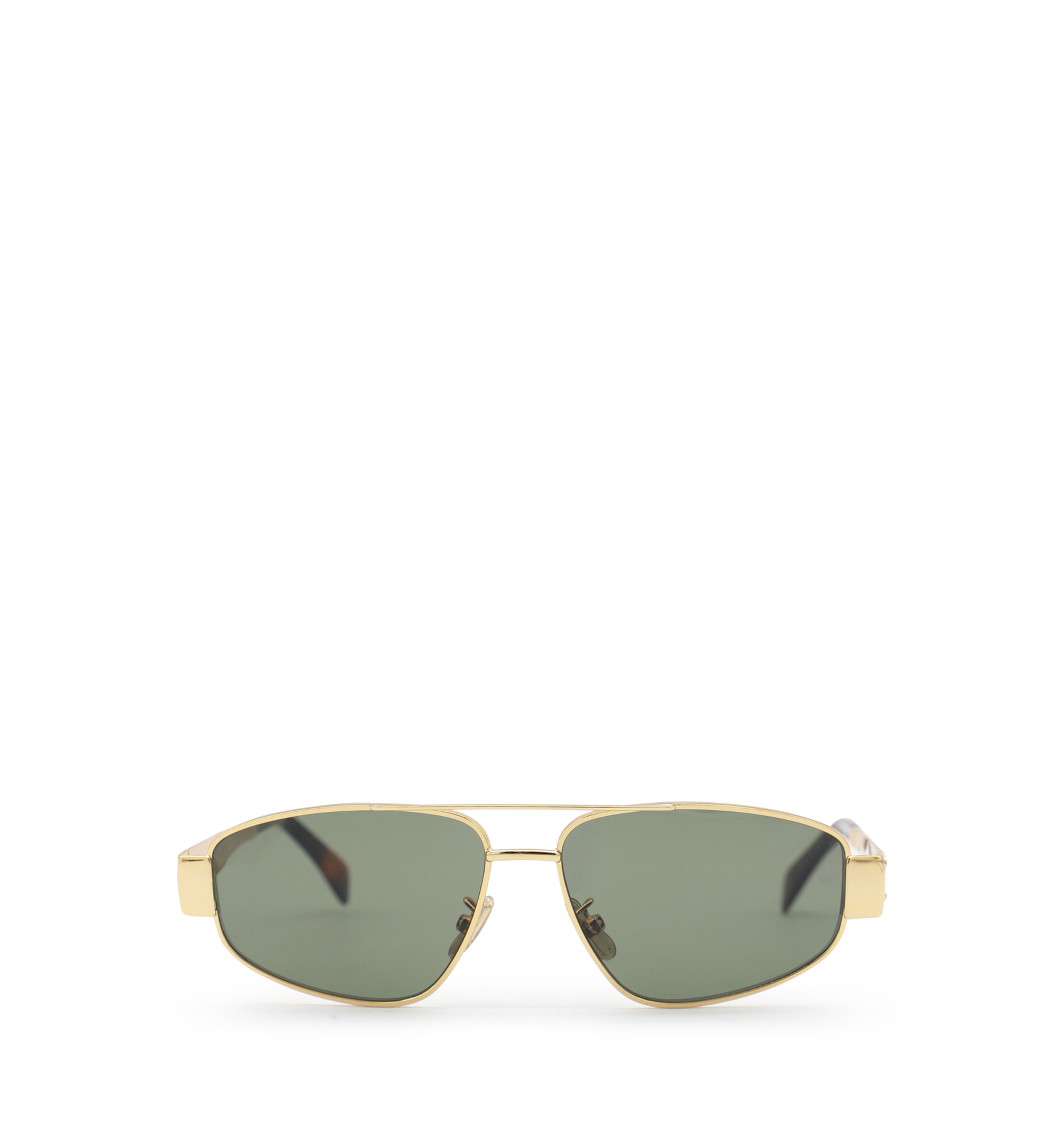 Triomphe 03 Sunglasses in Metal - Gold/Green