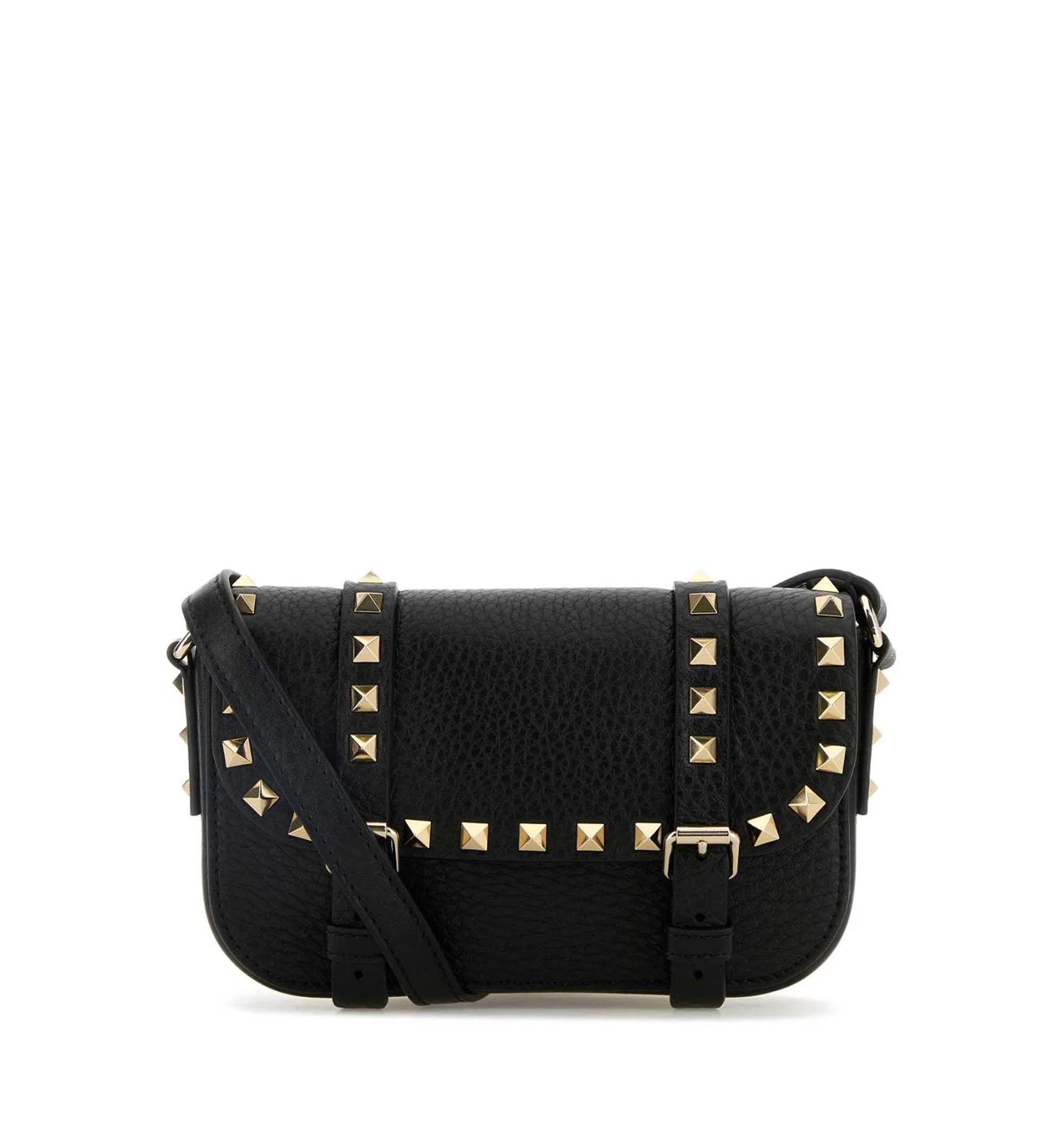 Rockstud Foldover Top Crossbody Bag